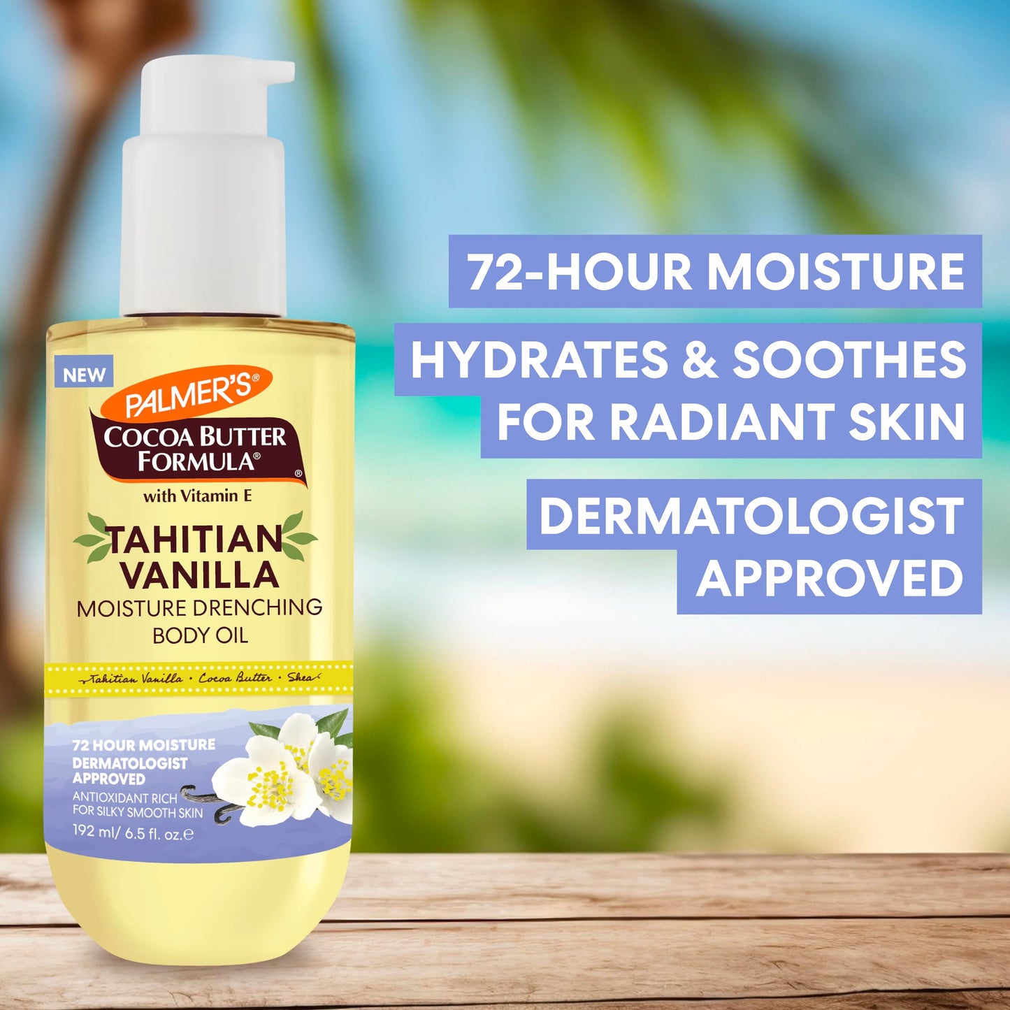 Palmer's Cocoa Butter Formula Body Oil, Moisture Drenching Tahitian Vanilla, 6.5 Oz, 72Hr Hydration with Shea Butter & Vitamin E for Softer Skin Beauty & Personal Care Palmer's