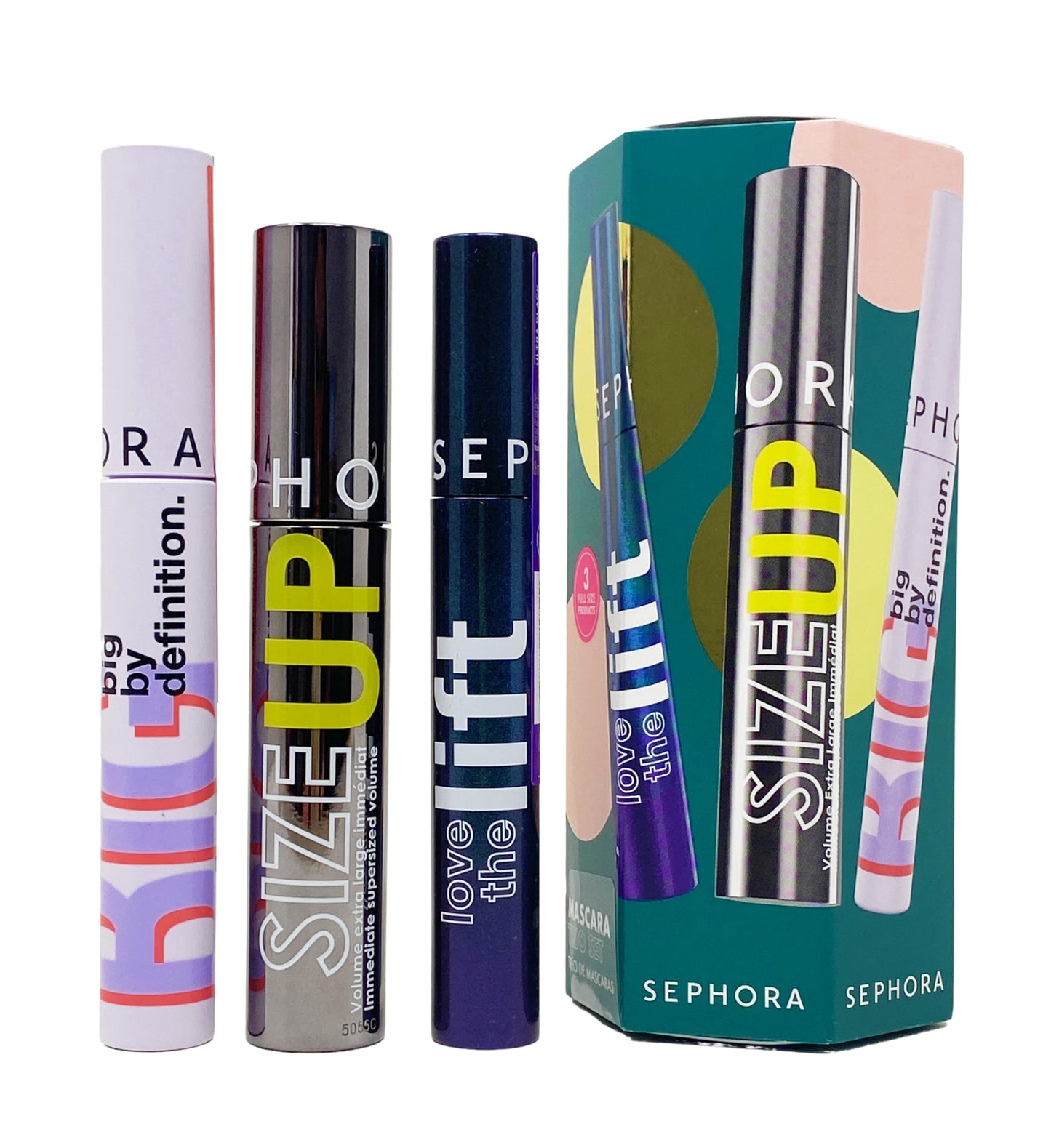 Sephora Collection Mascara Trio Set - Love The Lift, Size Up and Big By Definition Beauty & Personal Care SEPHORA