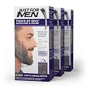 Just For Men Touch of Gray Mustache & Beard, Beard Coloring for Gray Hair with Brush Included for Easy Application, Light & Medium Brown B-25/35, Pack Beauty & Personal Care Just for Men