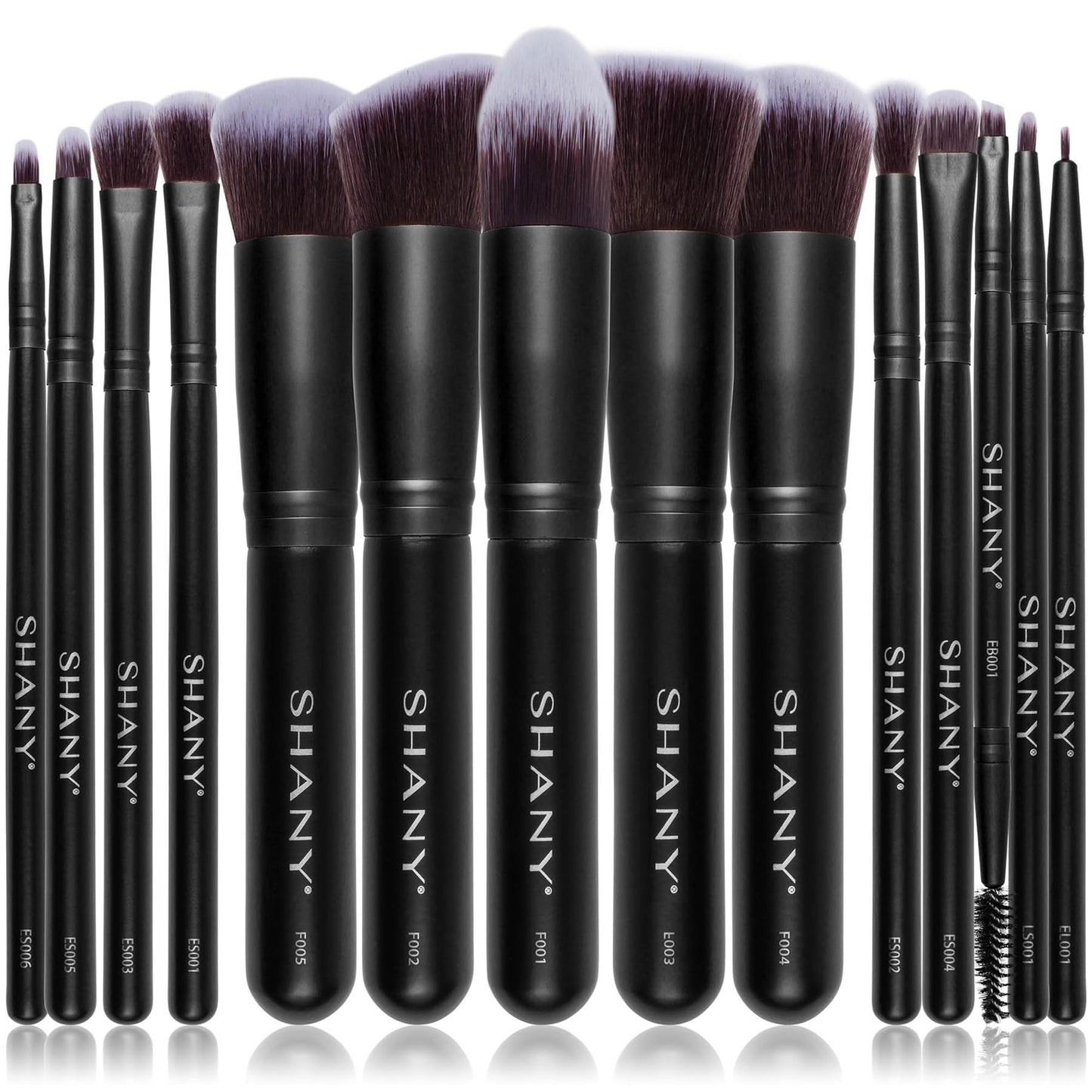 SHANY Makeup Brushes - Black Bombshell - 14-Piece Brush Set - Foundation Powder Concealers Eye Shadows Makeup brushes - Complete Kabuki Makeup Brush Beauty & Personal Care SHANY