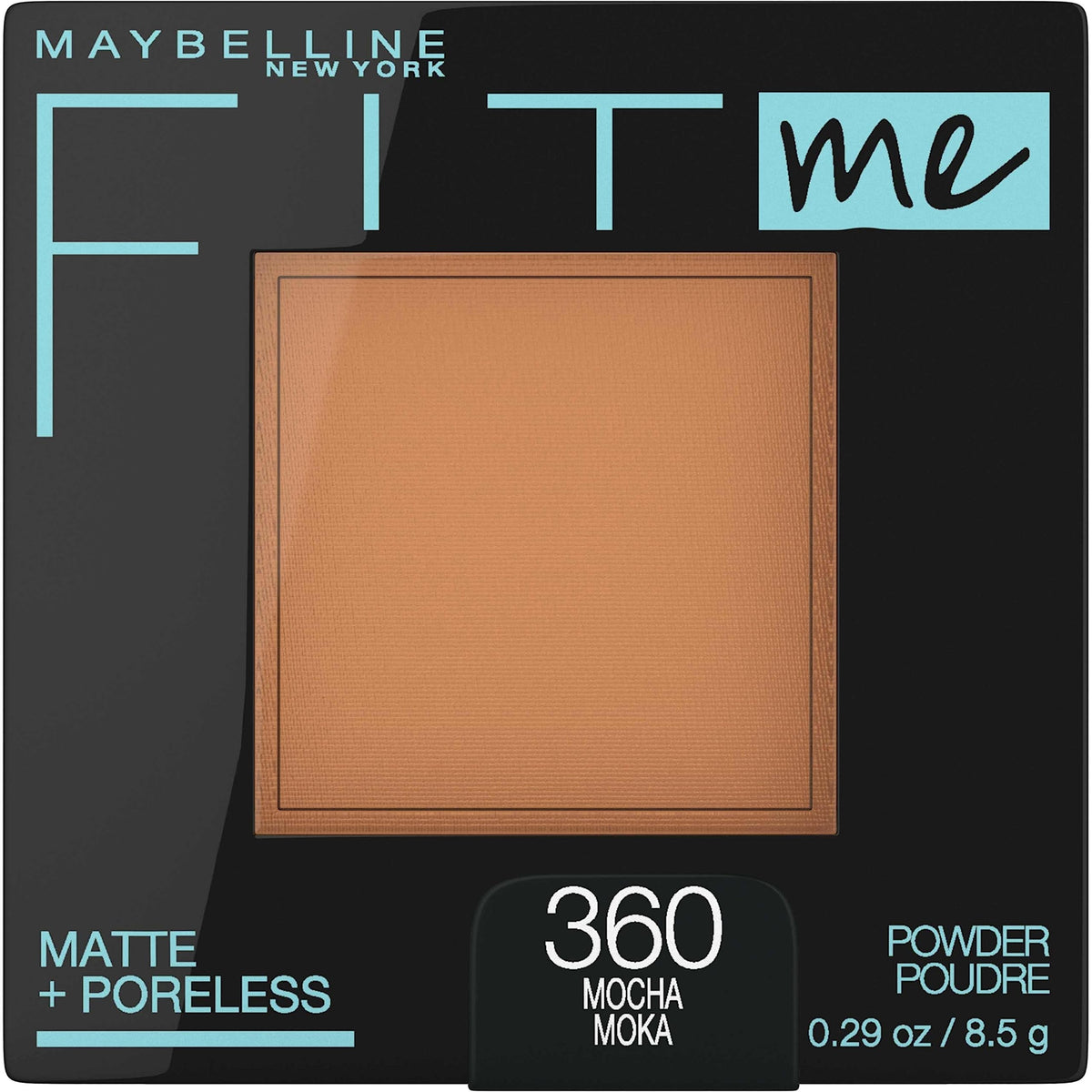 Maybelline New York Fit Me Matte Plus Pore Less Powder, Mocha, 0.29 Ounce