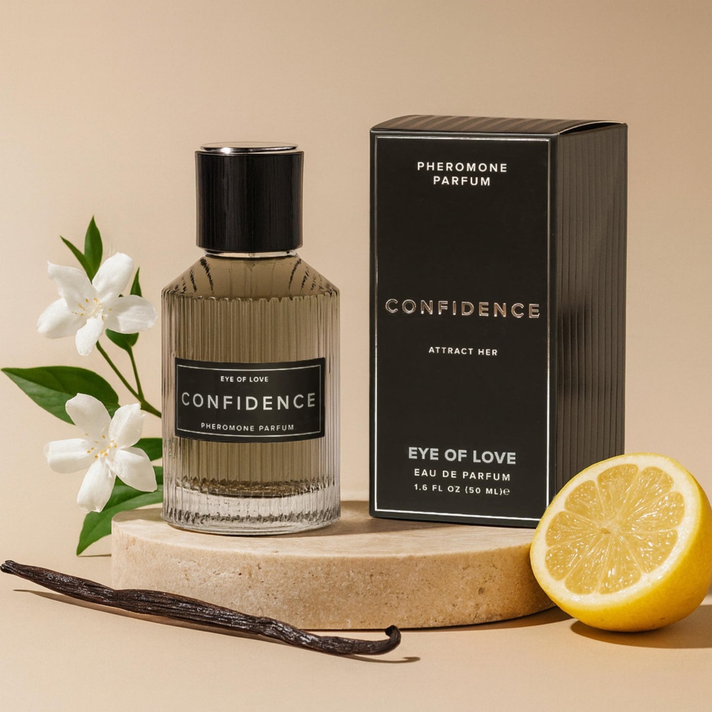 Eye Of Love Confidence Pheromone Parfum Deluxe for Men 50ml, Musky Citrus Cologne for Daily Wear, Professional and Social Use Beauty & Personal Care EOL EYE OF LOVE