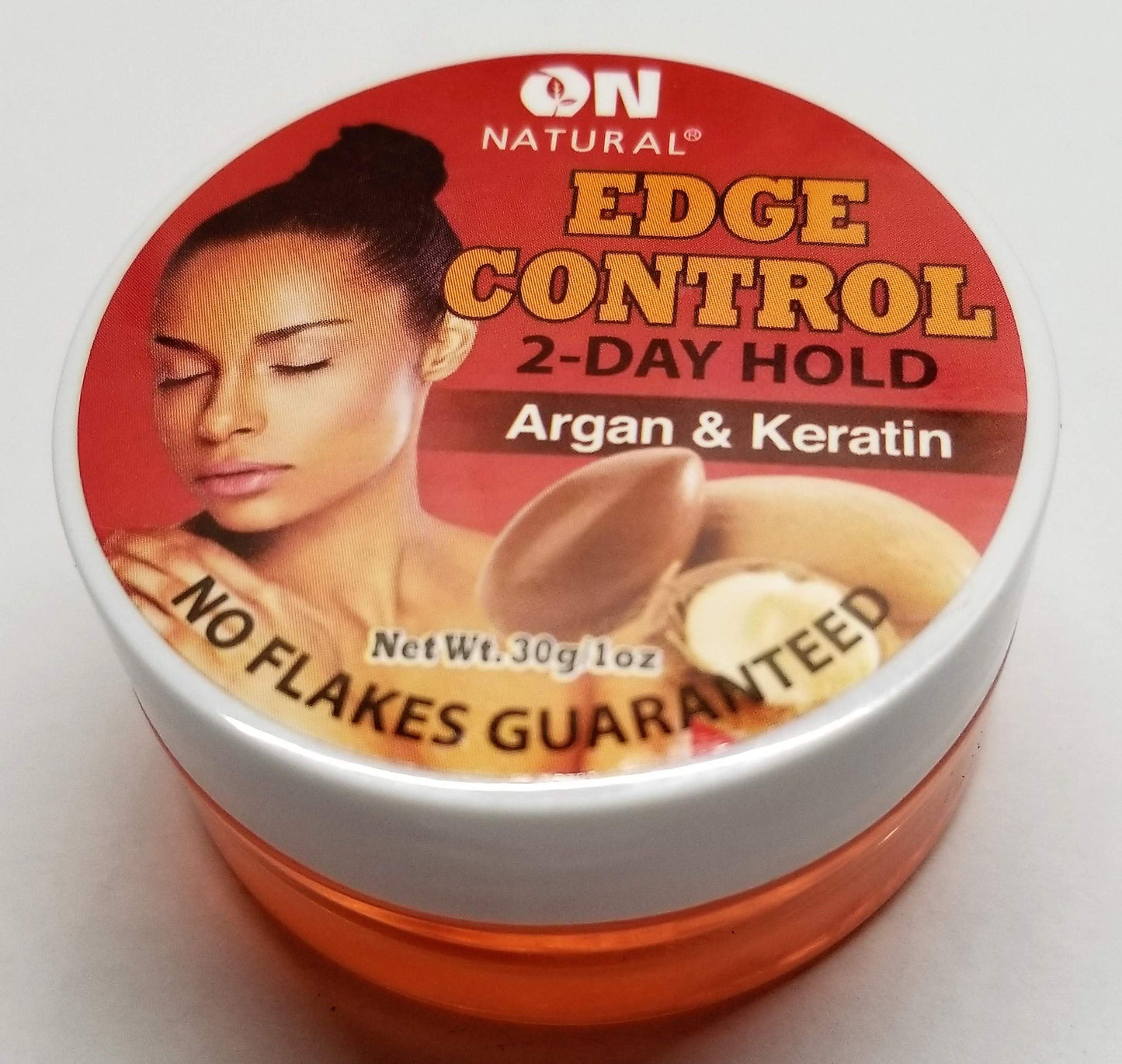 On Natural Organic Edge Control Hair Gel, Argan and Keratin Beauty & Personal Care On Natural