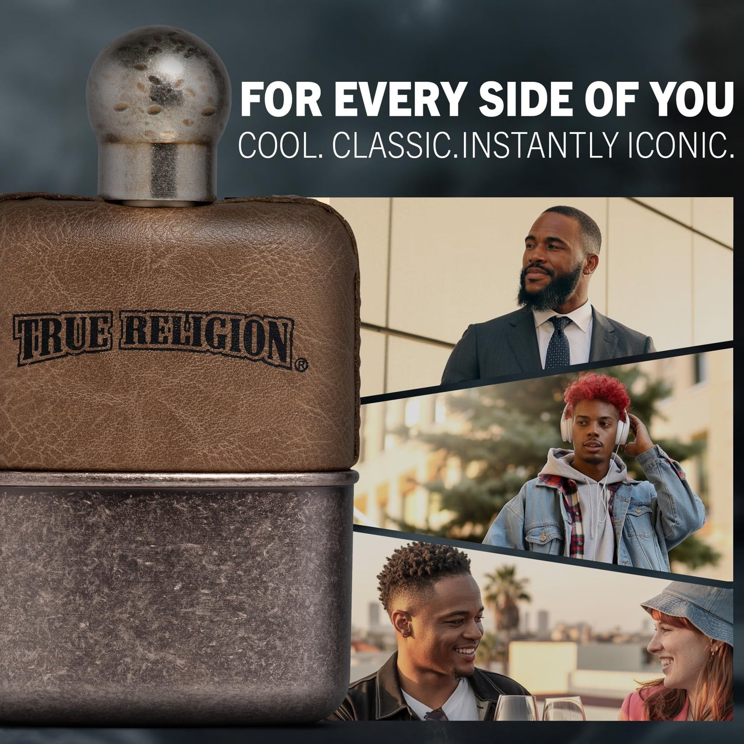 True Religion for Men Original Scent - Mens Cologne, Long Lasting Perfume, Men's Fragrance, Eau de Toilette Spray with Notes of Cardamom, Pepper & Beauty & Personal Care Perry Ellis