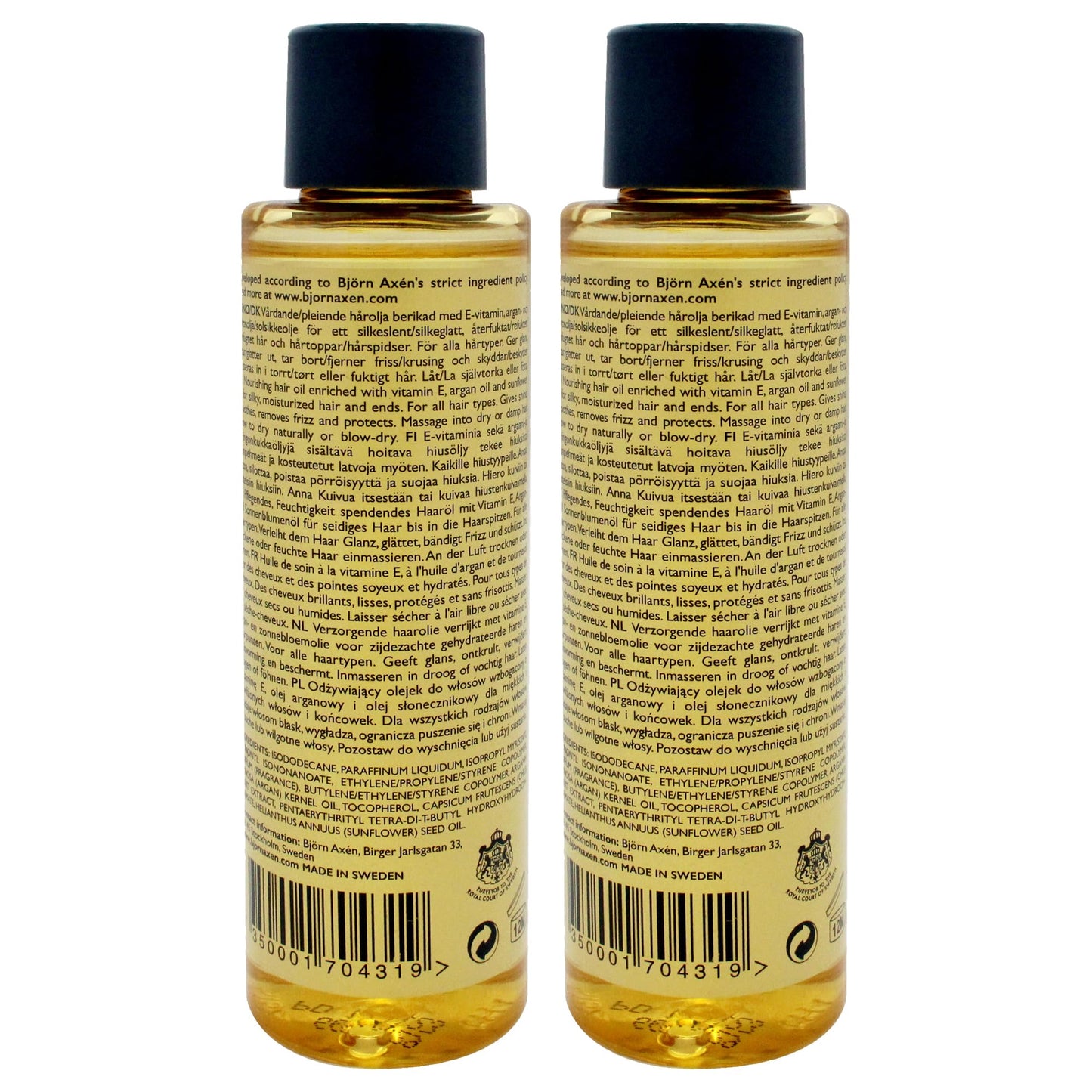 Hair Oil Smooth and Shine - Argan Oil by Bjorn Axen for Unisex - 2.53 oz Oil - Pack of 2 Beauty & Personal Care Bjorn Axen
