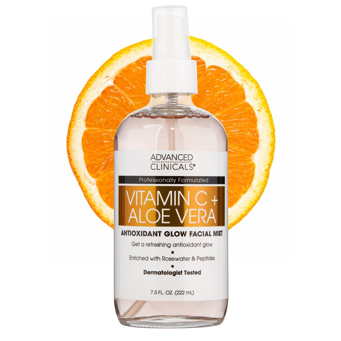 Advanced Clinicals Vitamin C Face Toner + Ferulic Acid & Rosewater, Antioxidant Facial Mist Spray For Face, Skin Refreshing, Hydrating, & Non-Greasy Beauty & Personal Care Advanced Clinicals