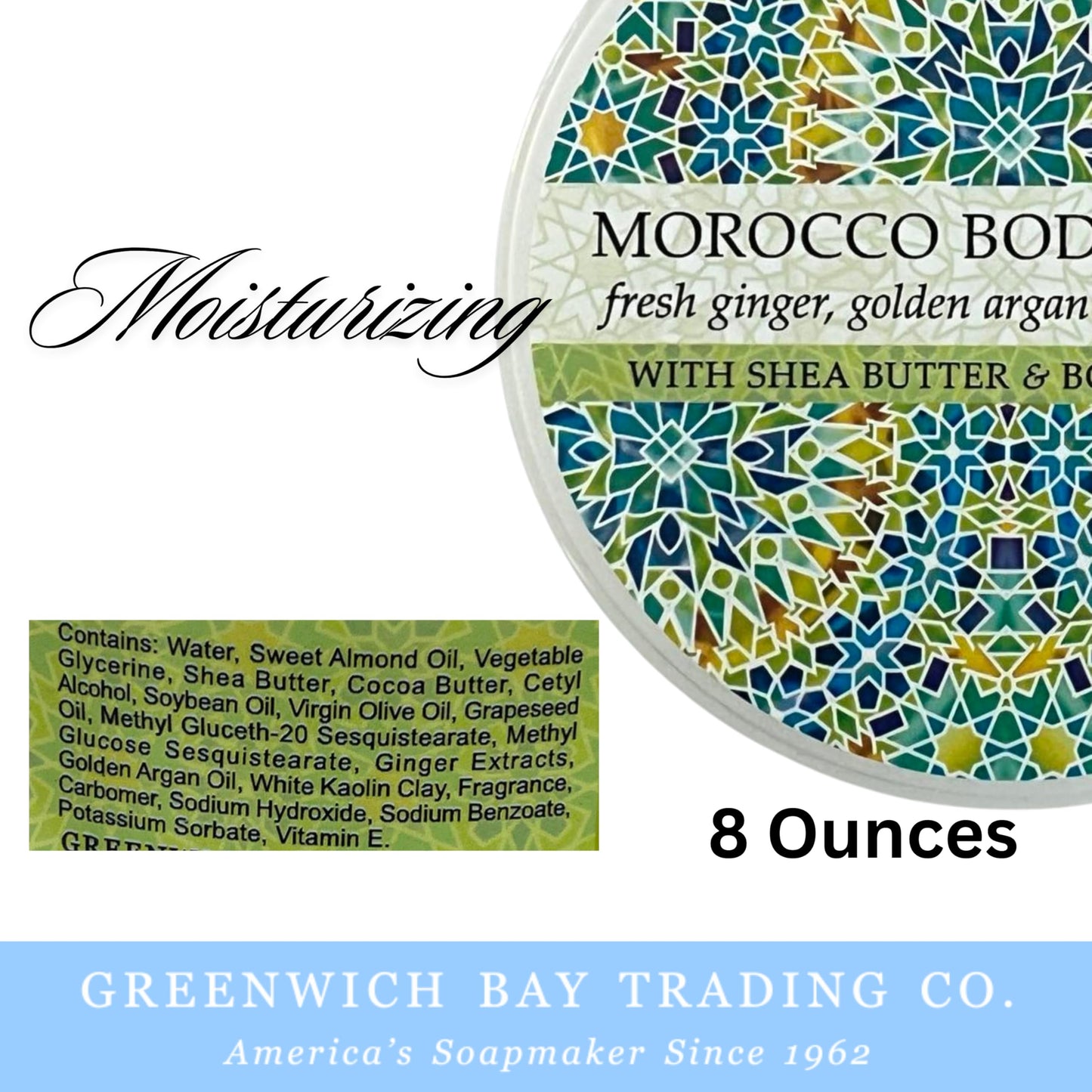 Greenwich Bay Trading Destination Body Butter 8oz | Luxurious Moisturizing Cream | Enriched with Shea Butter & Essential Oils for Deep Hydration | Beauty & Personal Care Greenwich Bay Trading Company