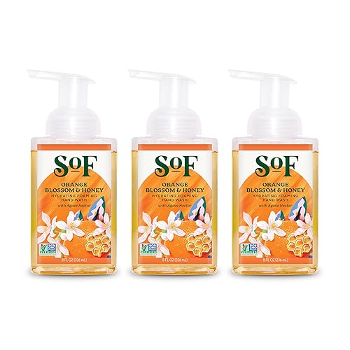 South Of France SoF Hydrating Foaming Hand Wash - With Organic Agave Nectar & Coconut Oil- Vegan & Non GMO- Free From Phthalates, Sulfates & Parabens Beauty & Personal Care South Of France
