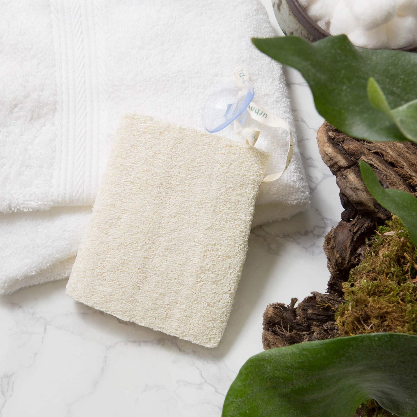 Urban Spa Loofah in the Raw For Shower, Bath, Exfoliating and Cleansing Beauty and Personal Care Urban Spa