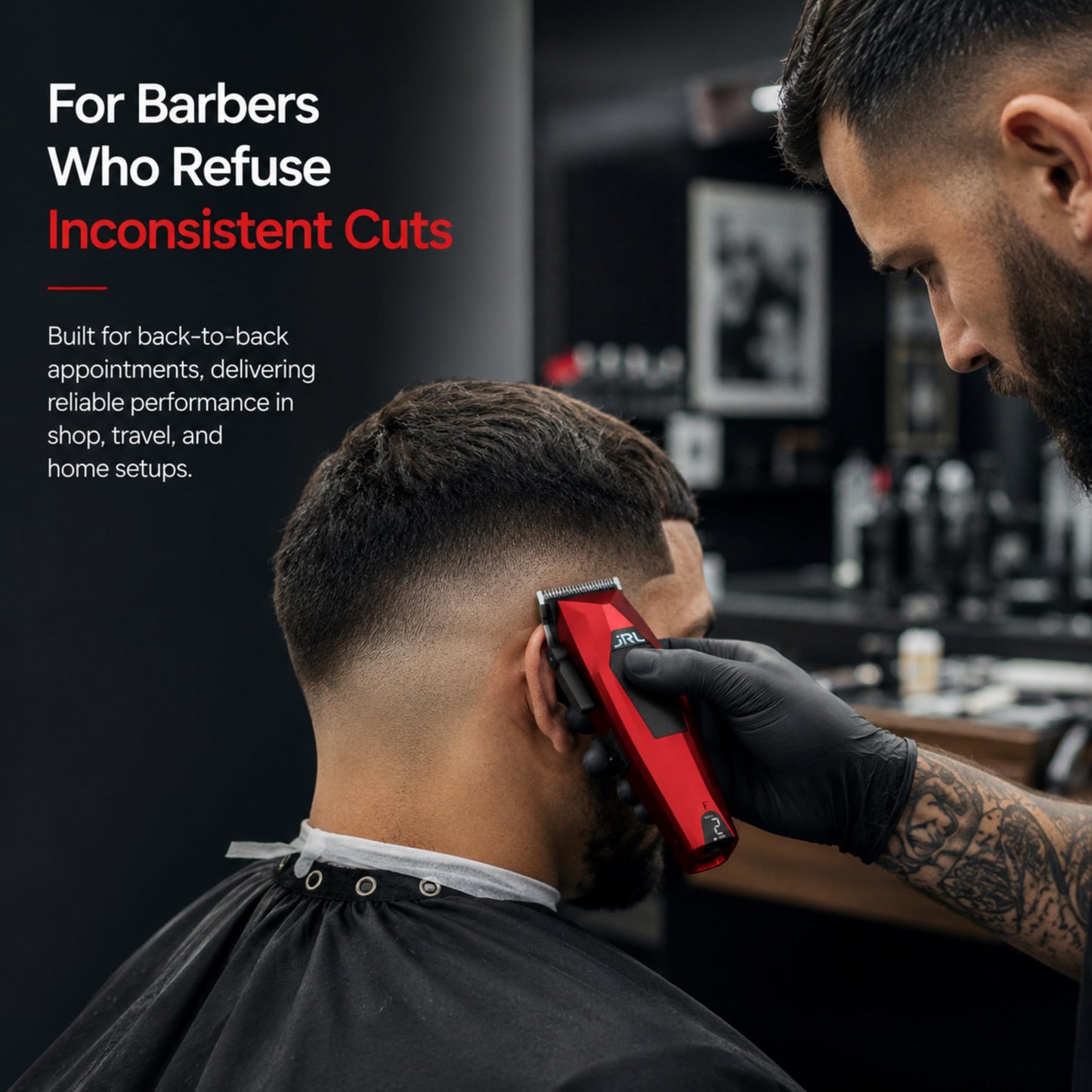 Amazon Series JRL 3000C Professional Mini Hair Clipper w/Taper Blade, 5-Level Locking System, 7800 RPM, Brushless Motor for Barbers and Stylists Beauty and Personal Care Amazon Series