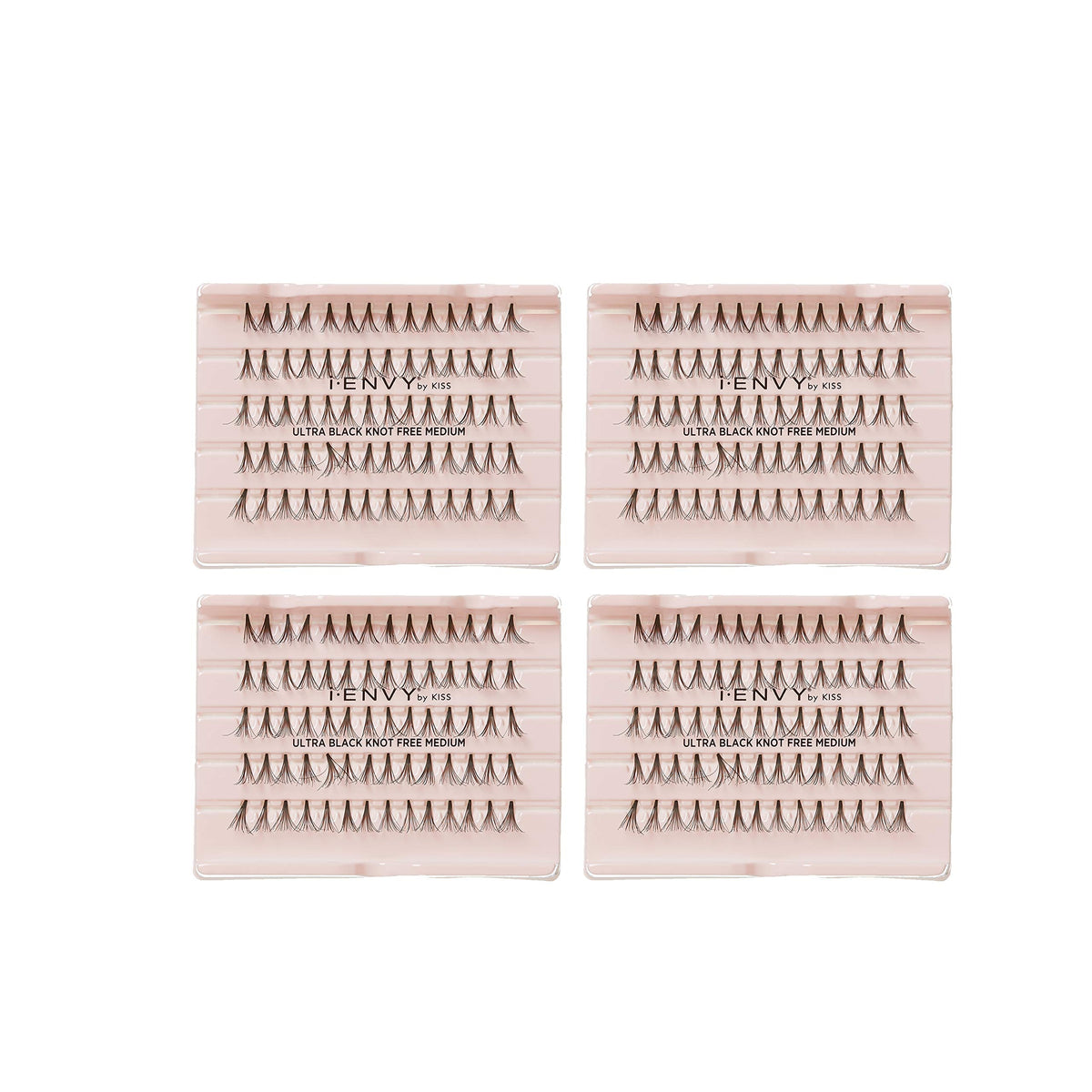 i-ENVY By KISS Ultra Black Knot Free Lashes, Natural & Bold Look, 280 Individual Remy Hair Lashes, Lightweight, Easy-to-Use, Perfect for Subtle Beauty & Personal Care i•ENVY