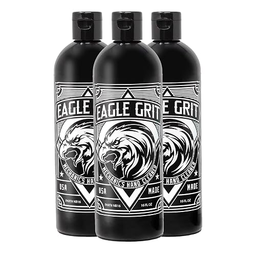 Eagle Grit Heavy Duty Industrial Hand Cleaner - USA Made Mechanic Soap - Silica-Based, Solvent-Free Hand Degreaser - Removes Grease, Oil, Paint Beauty & Personal Care EAGLE GRIT INDUSTRIAL HANDSOAP
