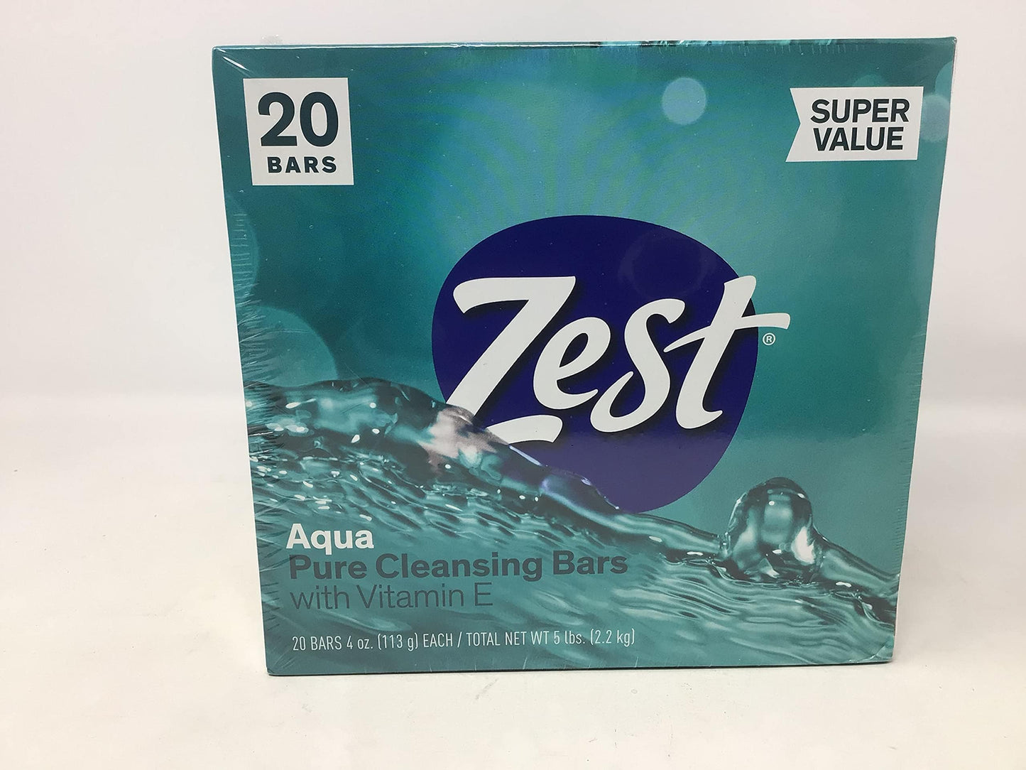 :Zest Bar Soap Aqua 4oz Bar Soaps - 20 Bar Beauty & Personal Care Zest