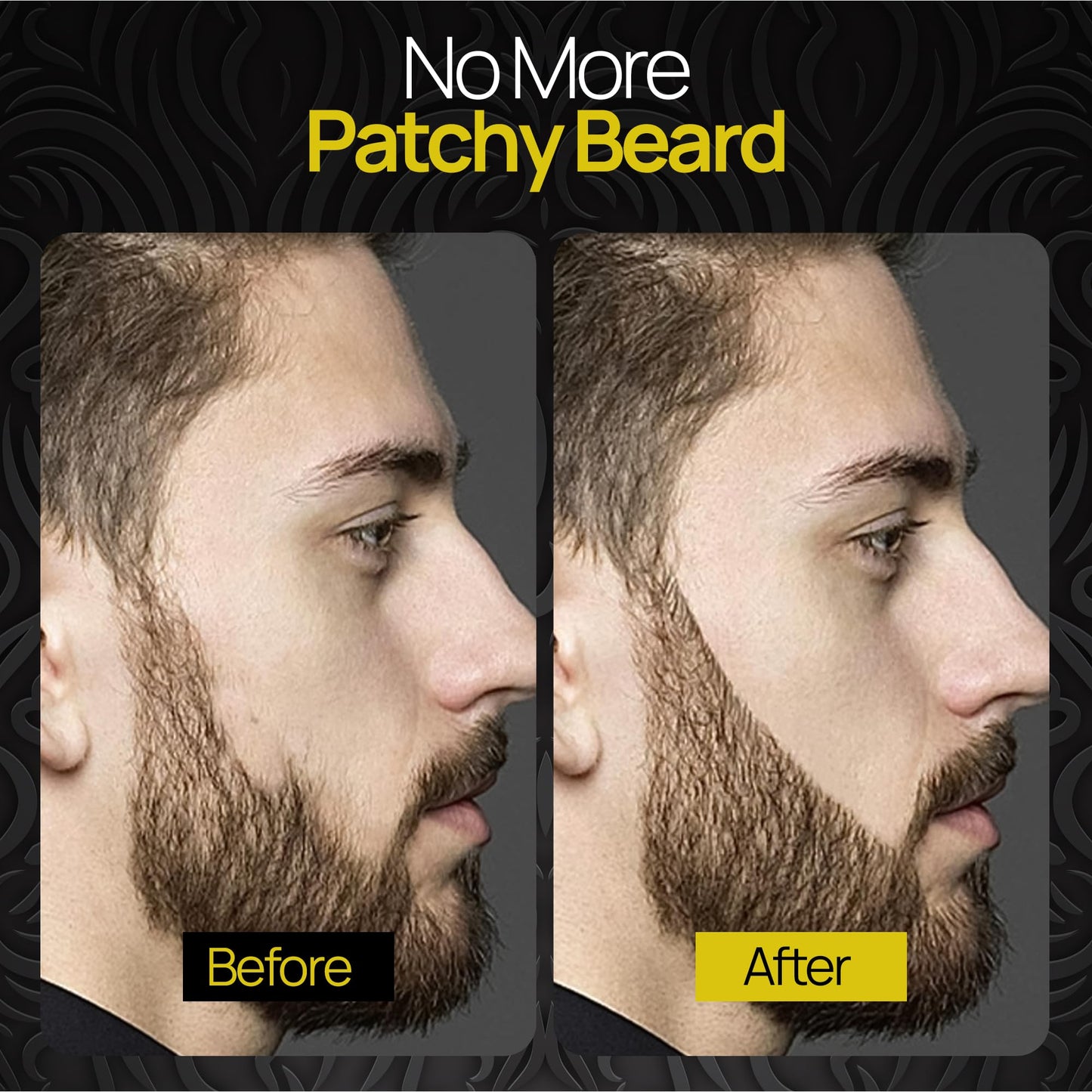 SELZALOT (Black) Beard Pen Filler for Men - 4-Tip Pencil with Brush Beauty and Personal Care SELZALOT