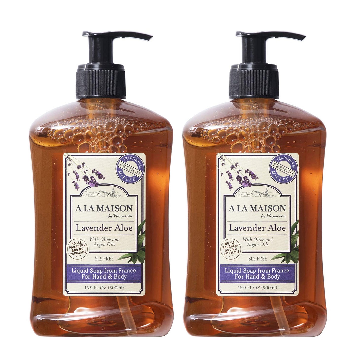A LA MAISON Lavender Aloe French Liquid Hand Soap - Natural Hand Wash Made with Essential Oils - Biodegradable, Plant-Based, Vegan, Cruelty-Free Beauty & Personal Care A LA MAISON