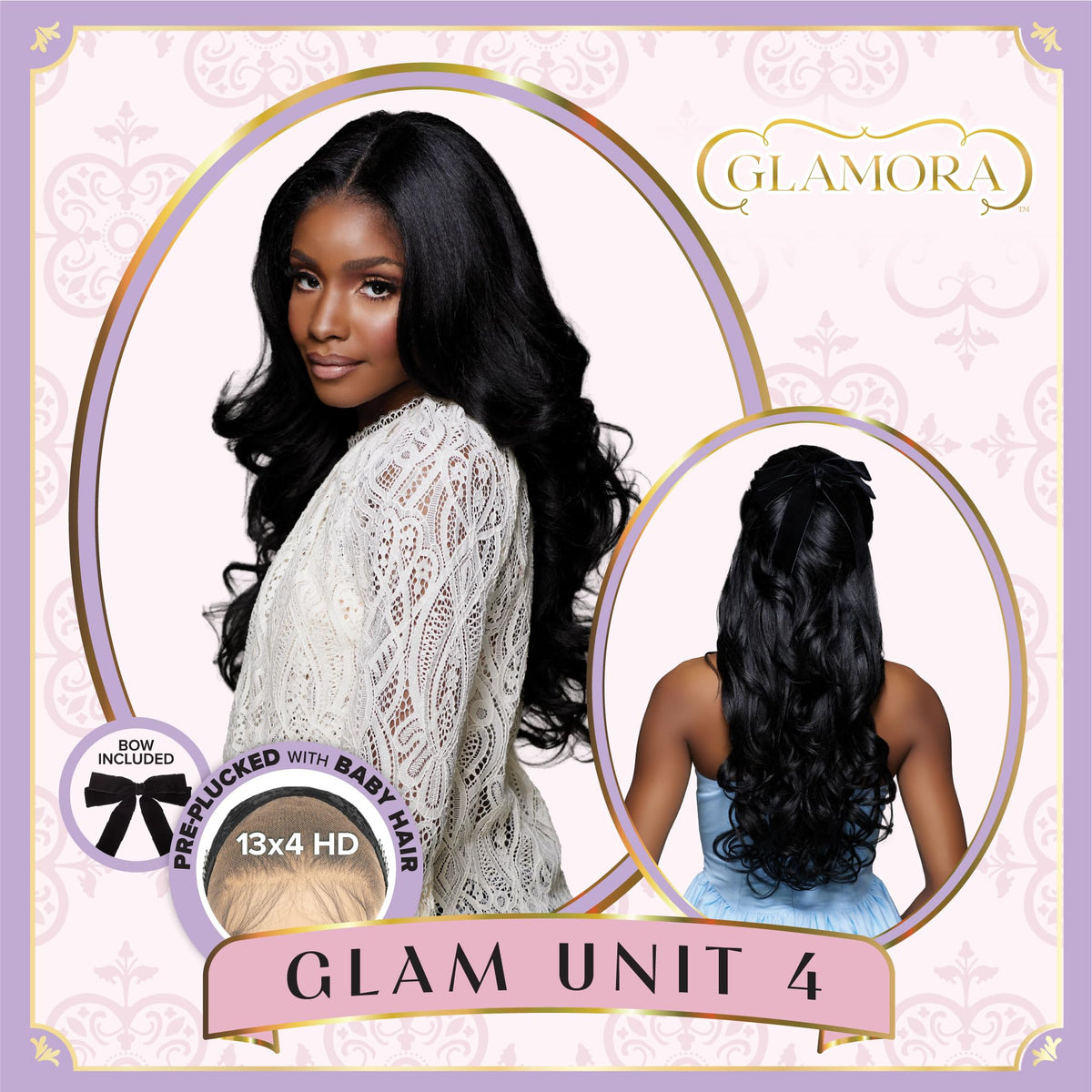 Sensationnel Glamora Lace Front Wig-Glam Unit 4, 2 DARKBROWN