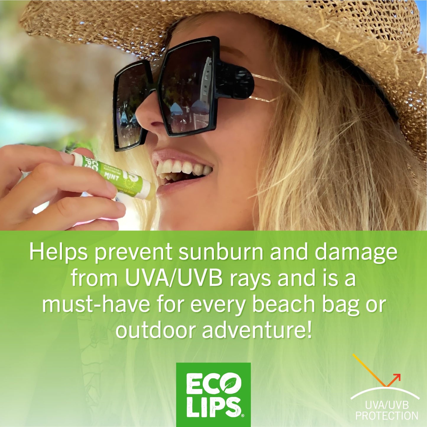 Eco Lips Classic Variety Broad Spectrum Sunscreen Lip Balm 6-Pack (Berry, Sport, Mint) - 100% Plastic-Free Plant Pod Packaging - Made in USA Beauty & Personal Care Eco Lips