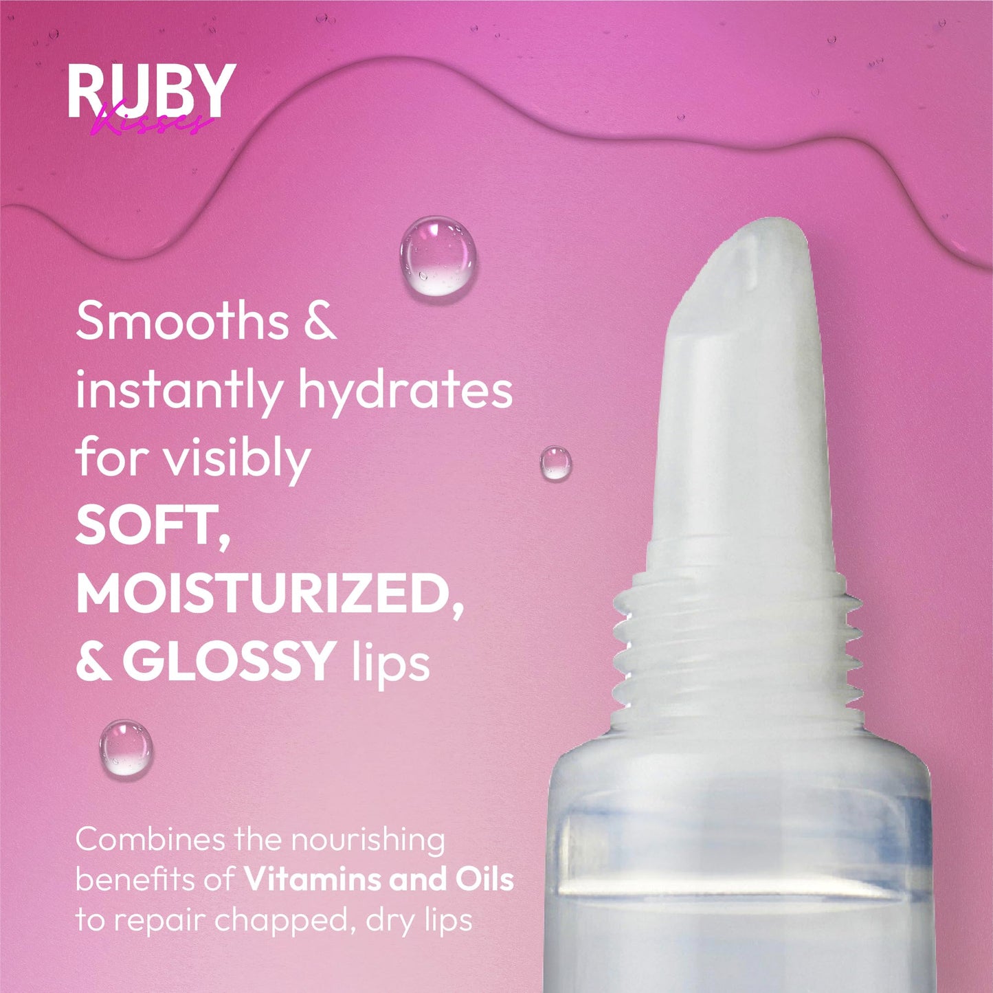 Ruby Kisses Hydrating Clear Lip Oil Treatment Gloss (6 Pack), Hydrates & Heals with Vitamin E & Jojoba, Lightweight Non-Greasy Formula with Almond Beauty and Personal Care Ruby Kisses