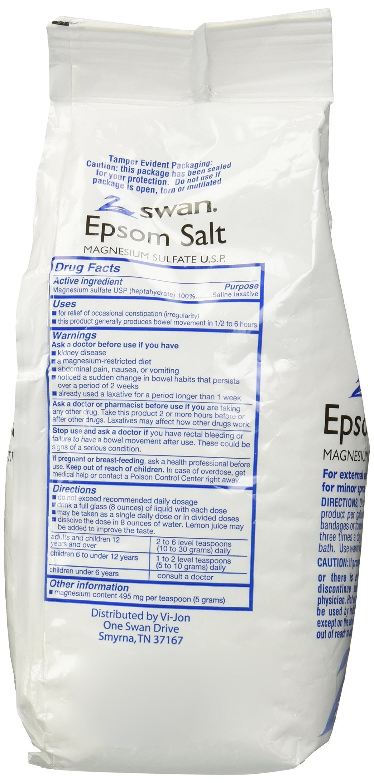 Swan Epsom Salt, 4LB SWAN EPSOM SALT Beauty and Personal Care Swan