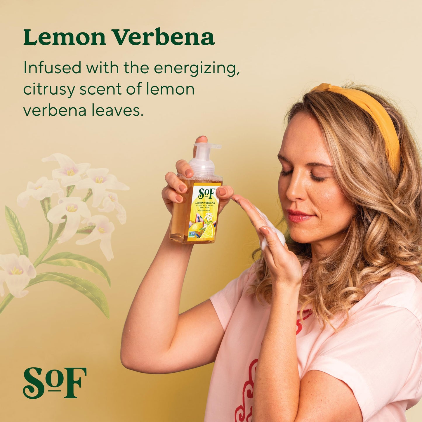 South Of France SoF Hydrating Foaming Hand Wash - With Organic Agave Nectar & Coconut Oil- Vegan & Non GMO- Free From Phthalates, Sulfates & Parabens Beauty & Personal Care South Of France