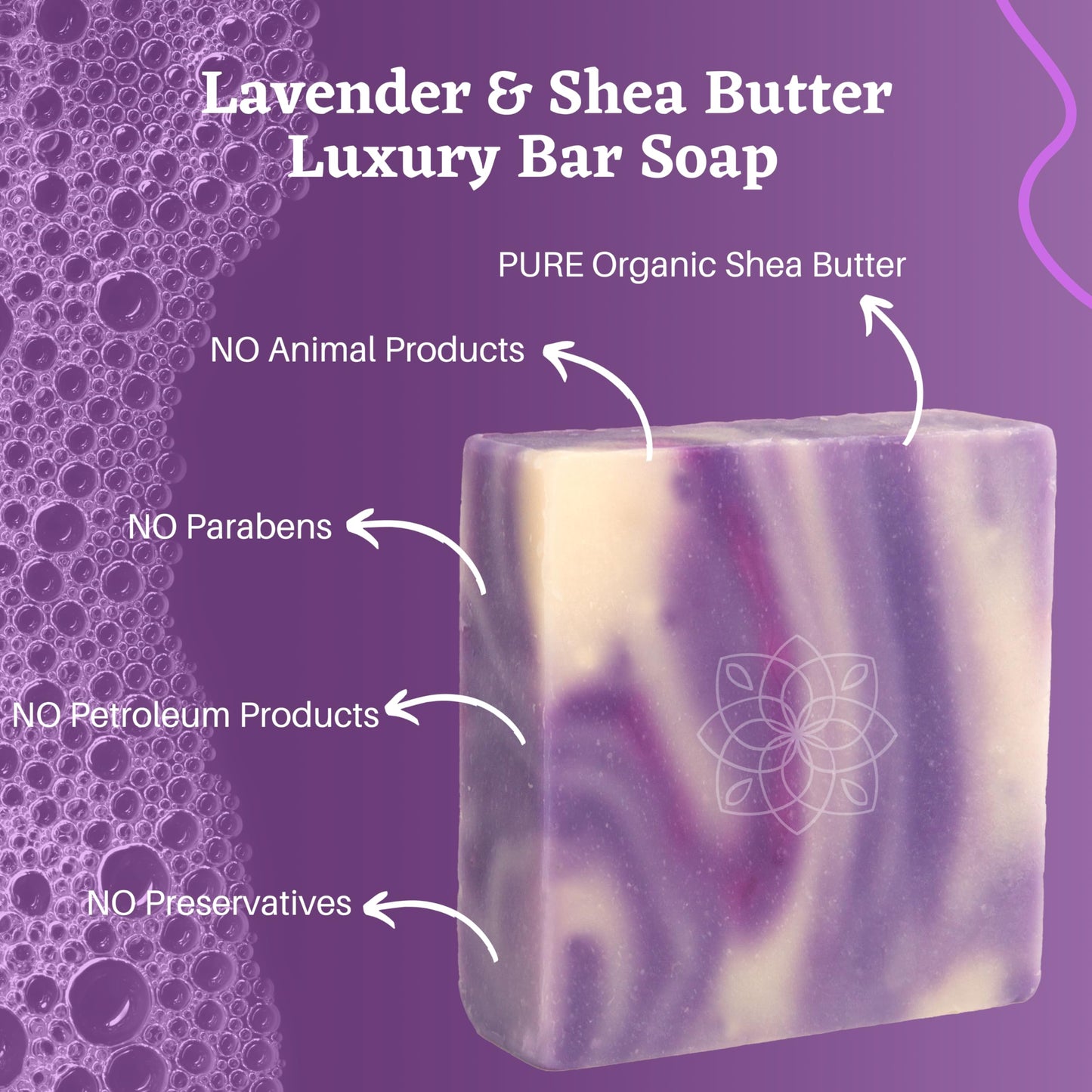 Majestic Lather Lavender Luxury Handmade Bar Soap for Face & Body - Gentle Skin Soothing, Moisturizing and Nourishing. Vegan & Cruelty Free. Natural Beauty & Personal Care Majestic Lather