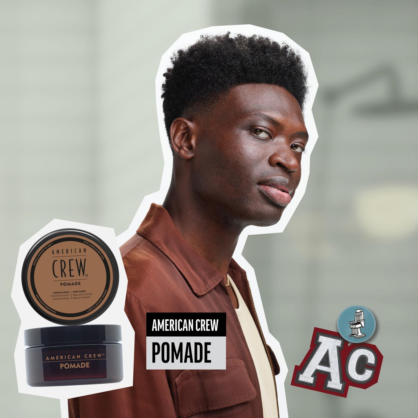 American Crew POMADE FOR HOLD AND SHINE 3 OZ for Men Beauty & Personal Care AMERICAN CREW