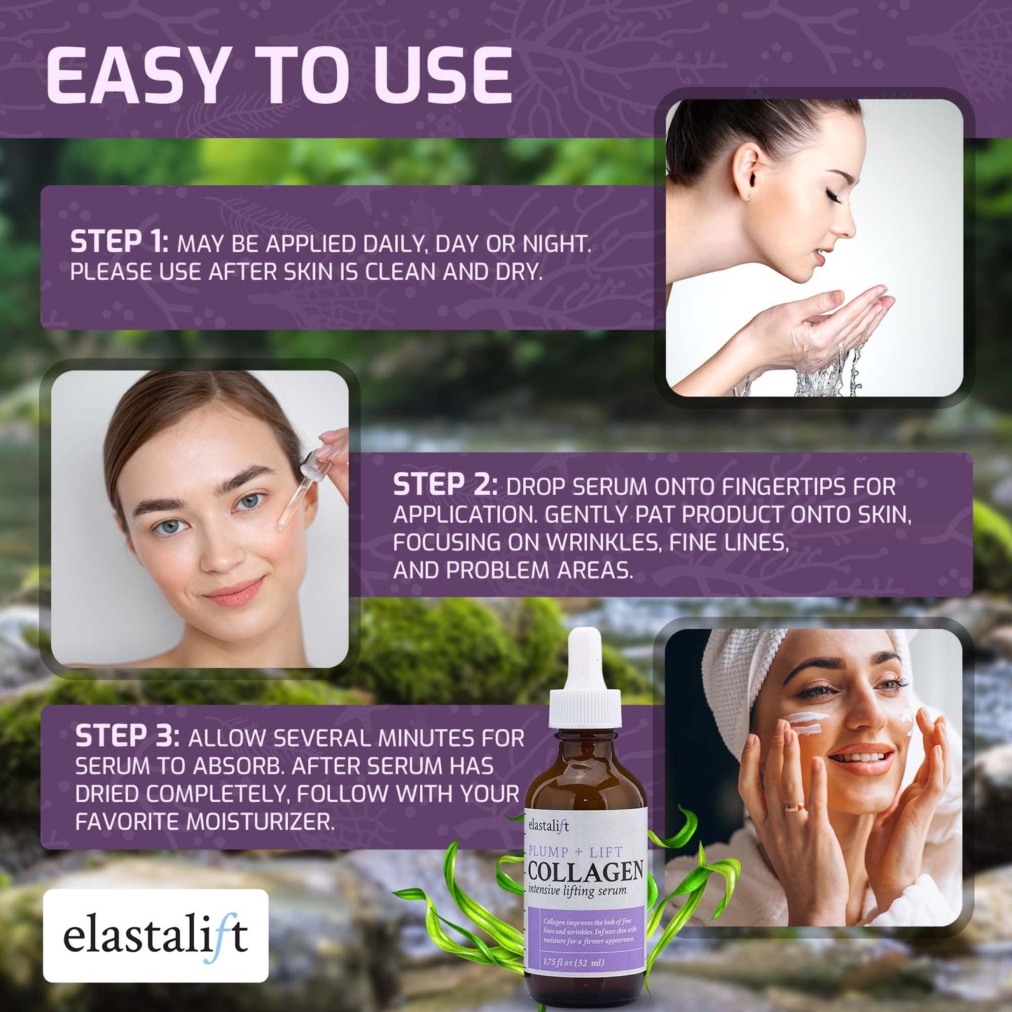 Elastalift Collagen Facial Serum Lifting, Plumping, Firming Collagen Serum For Face Improves Elasticity, Evens Skin Tone, Plumps, & Lifts Sagging Beauty & Personal Care Elastalift