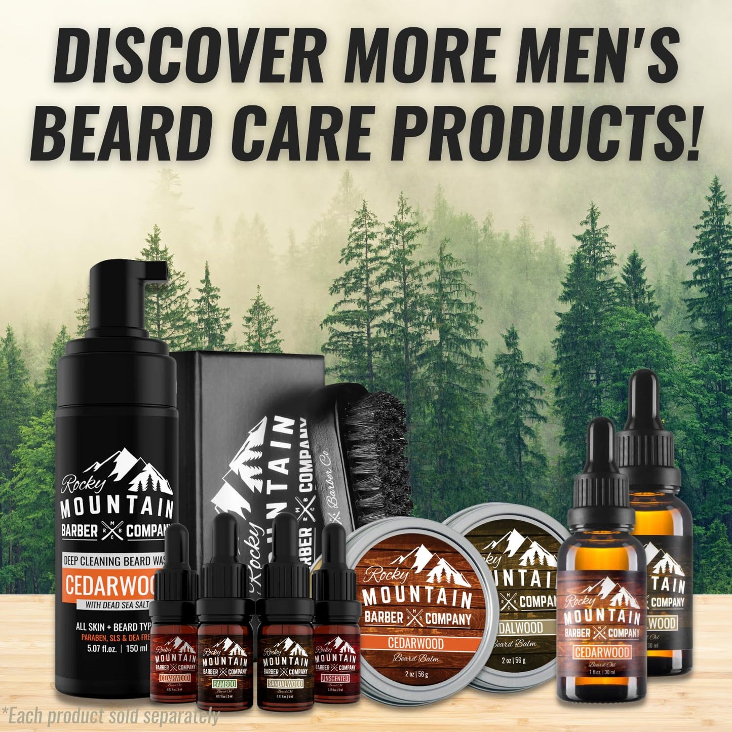 Rocky Mountain Barber Company Cedarwood Beard Wash Beauty & Personal Care Rocky Mountain Barber Company