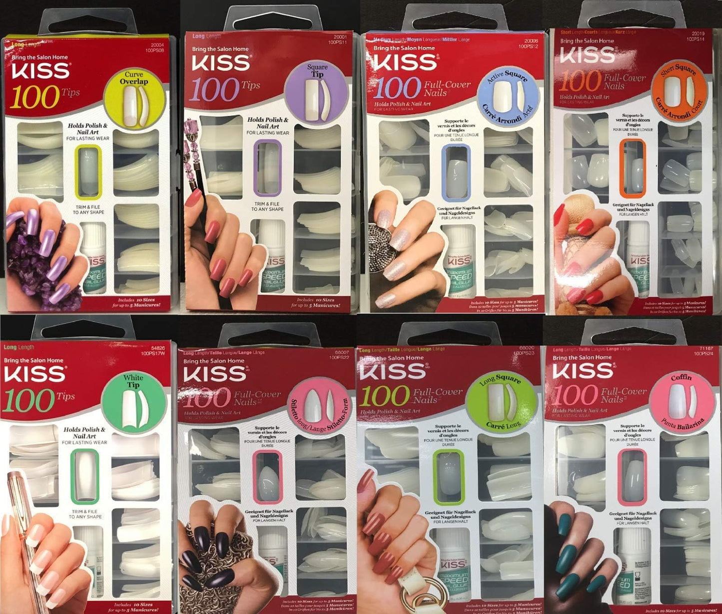 Kiss White Tip Puerto Rico Nails, 100 Count Beauty & Personal Care Kiss