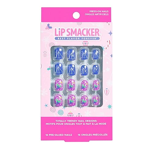 Lip Smacker Original & Best Holiday Press On Nails Stocking Christmas Gifts For Girls Kids Beauty & Personal Care Lip Smacker