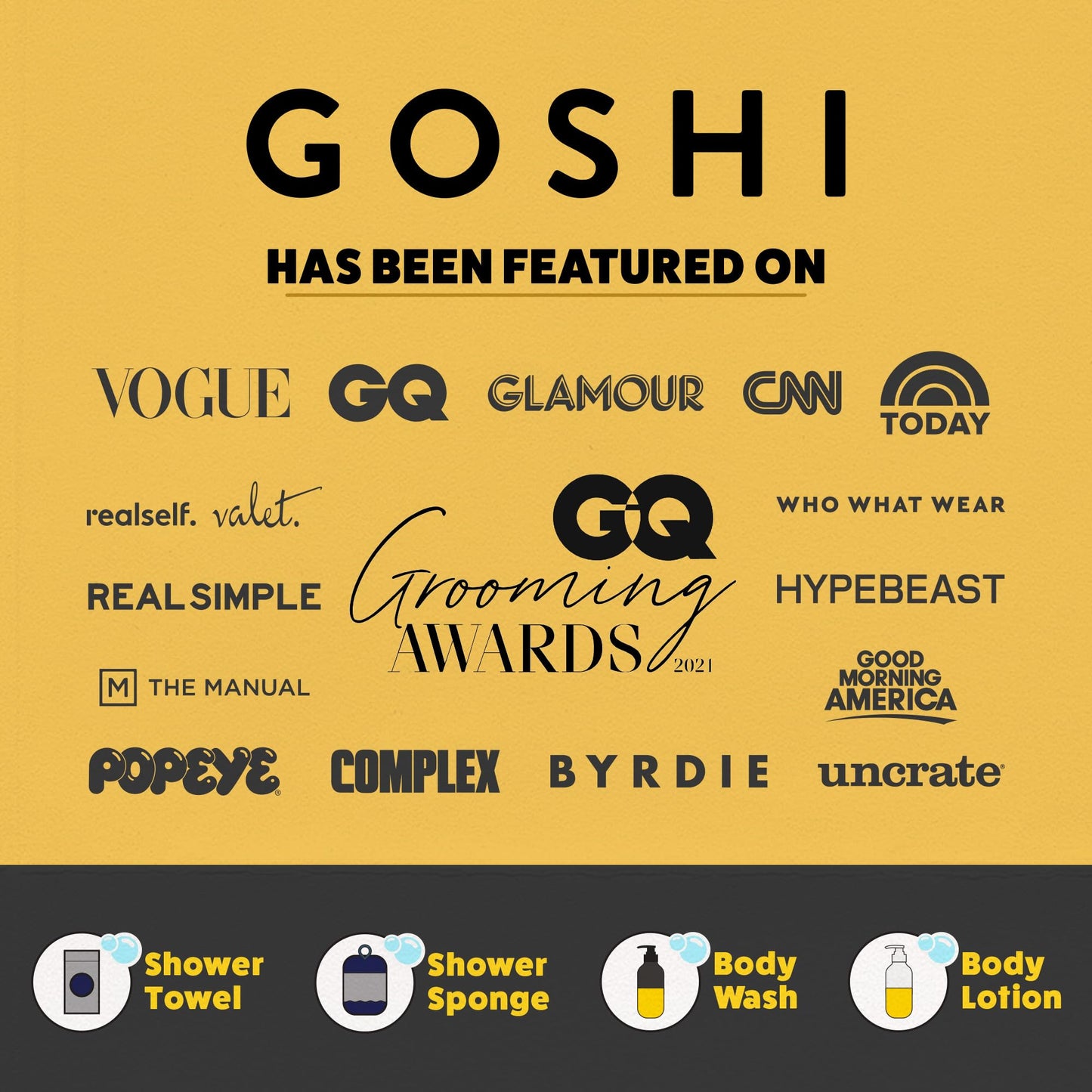 GOSHI Exfoliating Shower Sponge - Rip-Resistant, Rapid-Drying Exfoliating Bath Sponge for All Skin Types - Indigo Blue - Made in Japan Beauty and Personal Care GOSHI