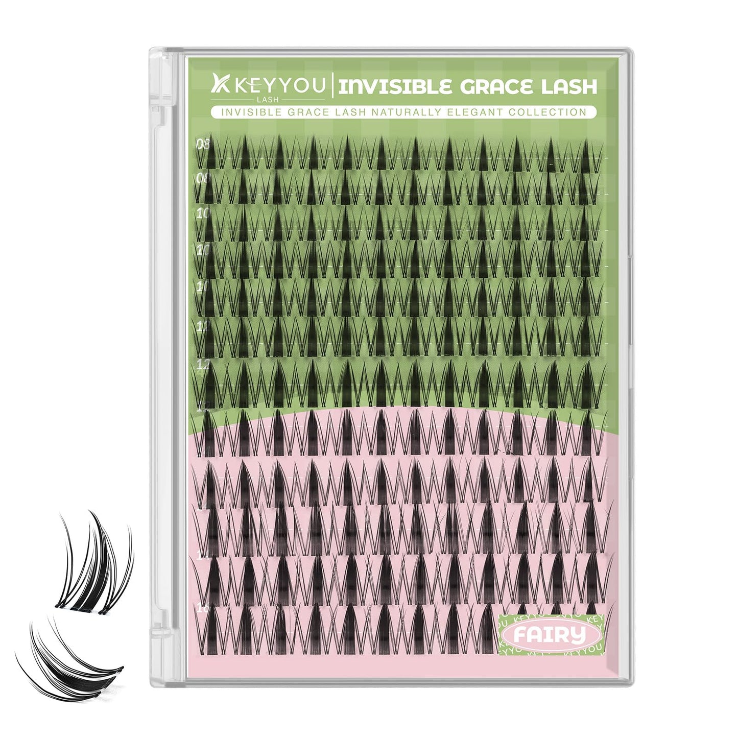 KEYYOU Fairy Lash Clusters, 0.03mm Invisible Band, Waterproof DIY at Home Beauty and Personal Care KEYYOU Default Title