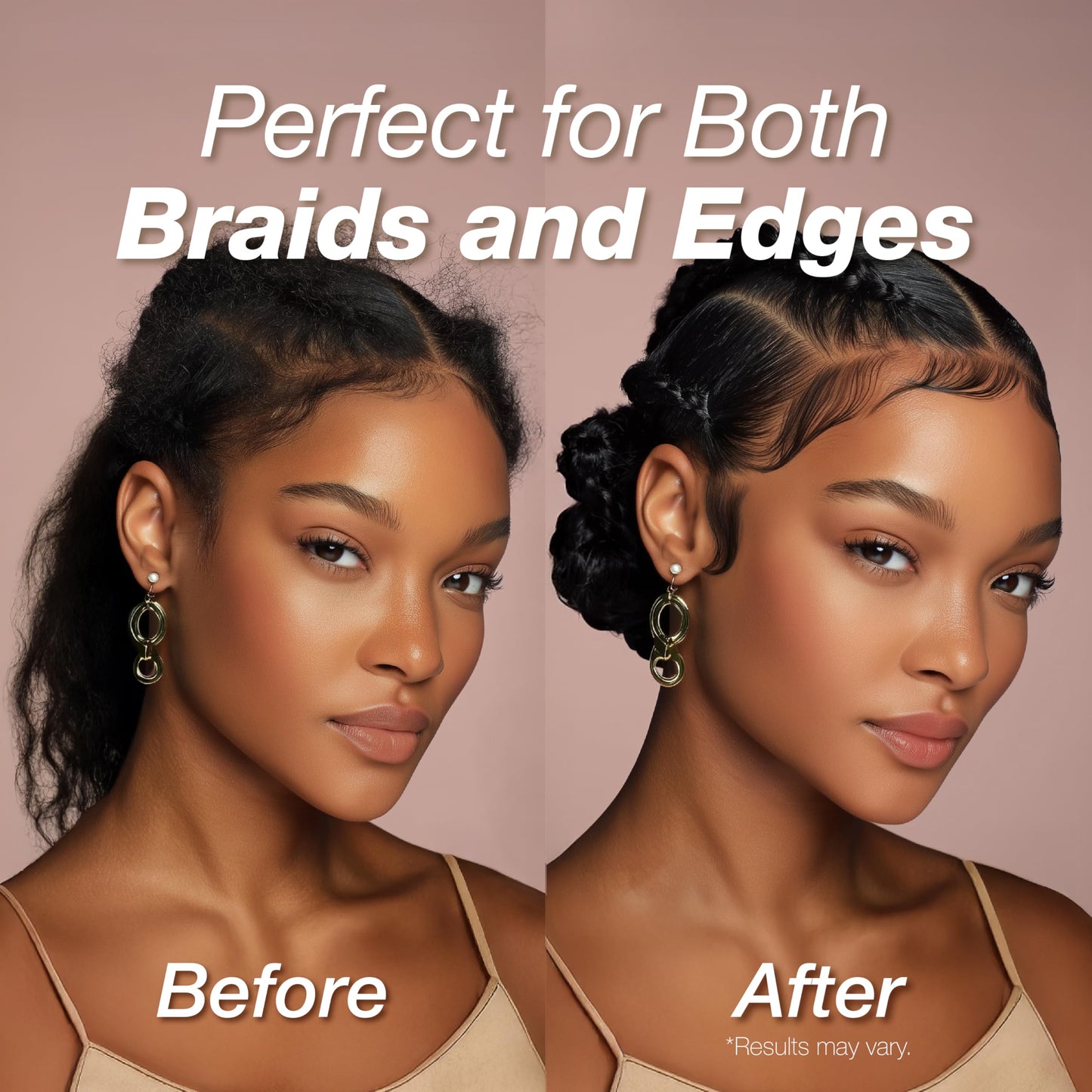 Lux Collection Edge Control Gel for 4C Hair - 48 Hour Maximum Hold Edge Control, Edge Lux with Castor Oil, Keratin & Biotin, Non-Flaking Styling Gel Beauty & Personal Care Lux Collection