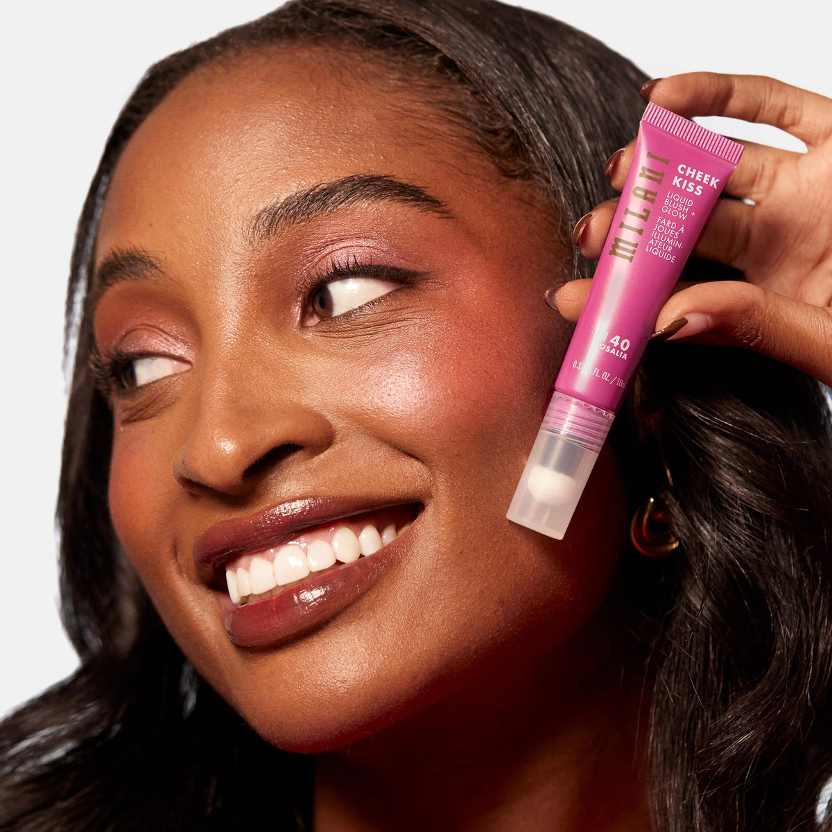 Milani Cheek Kiss Blush + Glow, Liquid Blush and Highlighter - Rosalia