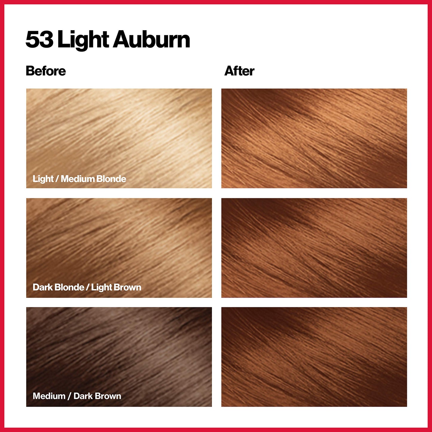 Revlon Colorsilk Beautiful Color, Permanent Hair Dye with Keratin, 100% Gray Coverage, Ammonia Free, 51 Light Auburn (Pack of 3) Beauty & Personal Care REVLON