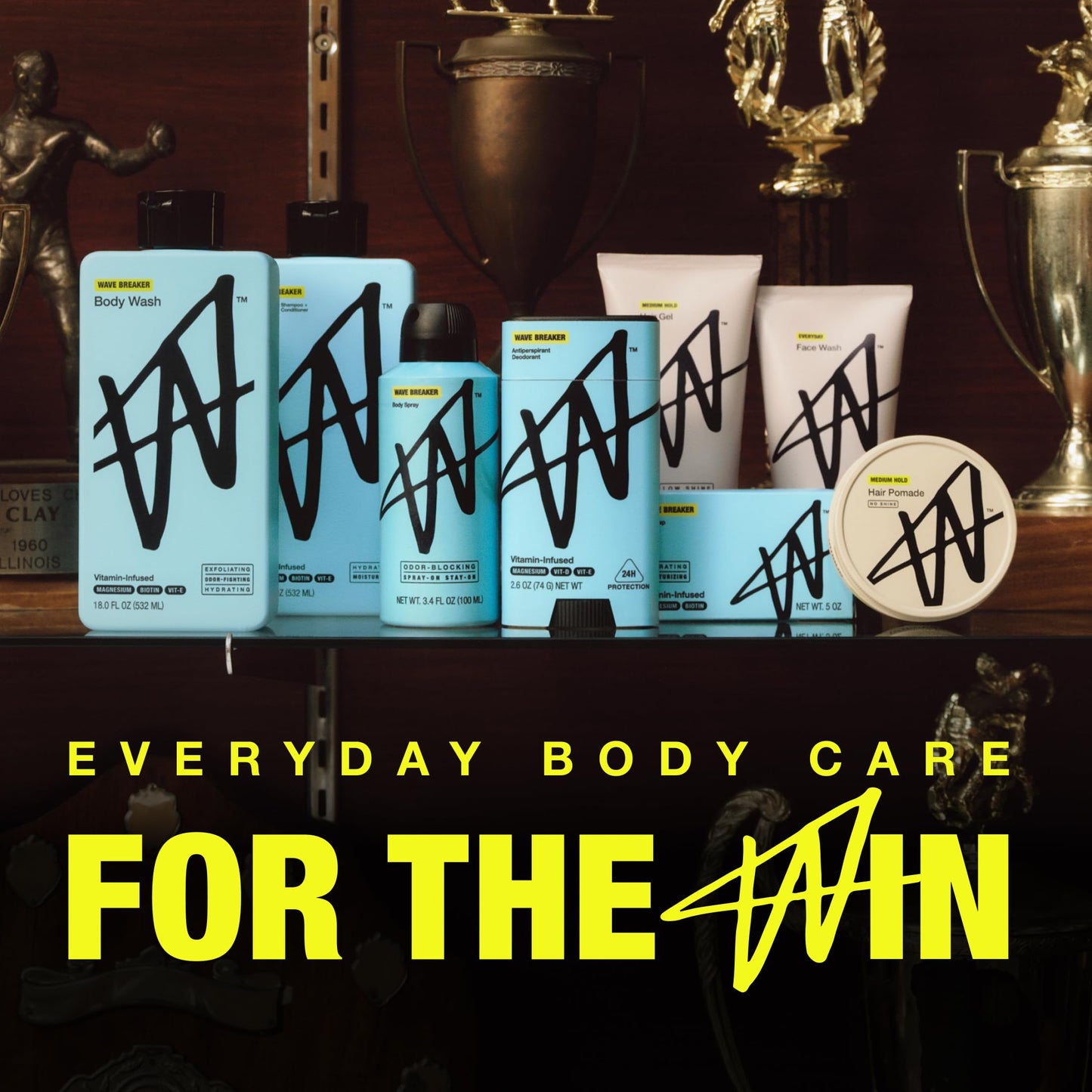 W By Jake Paul Old Formula Men's Antiperspirant, Odor Blocking, Vitamin-Infused Deodorant for Men, 24-Hour Sweat Protection, Wave Breaker Scent, 2.6 Beauty and Personal Care W