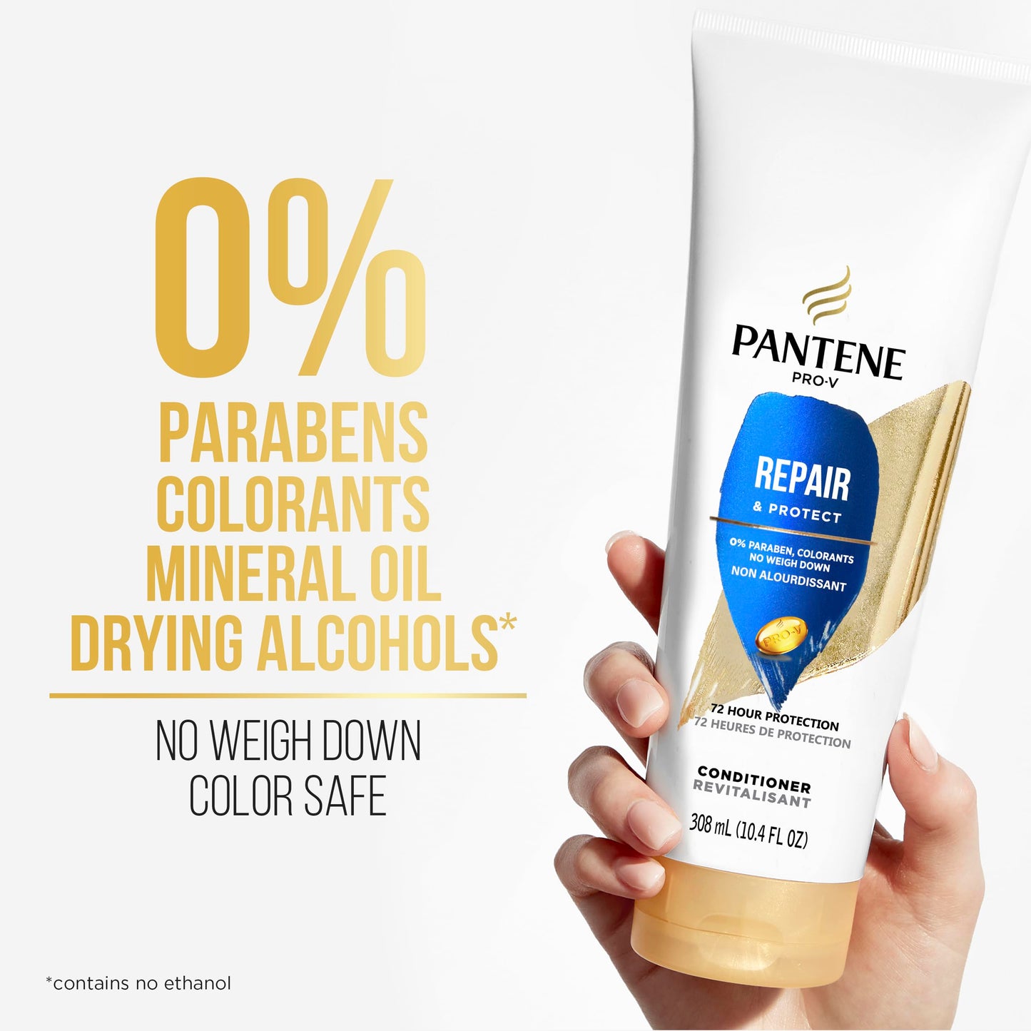 Pantene PRO-V Repair & Protect Shampoo, 12 oz + Conditioner, 10.4 oz Beauty & Personal Care Pantene
