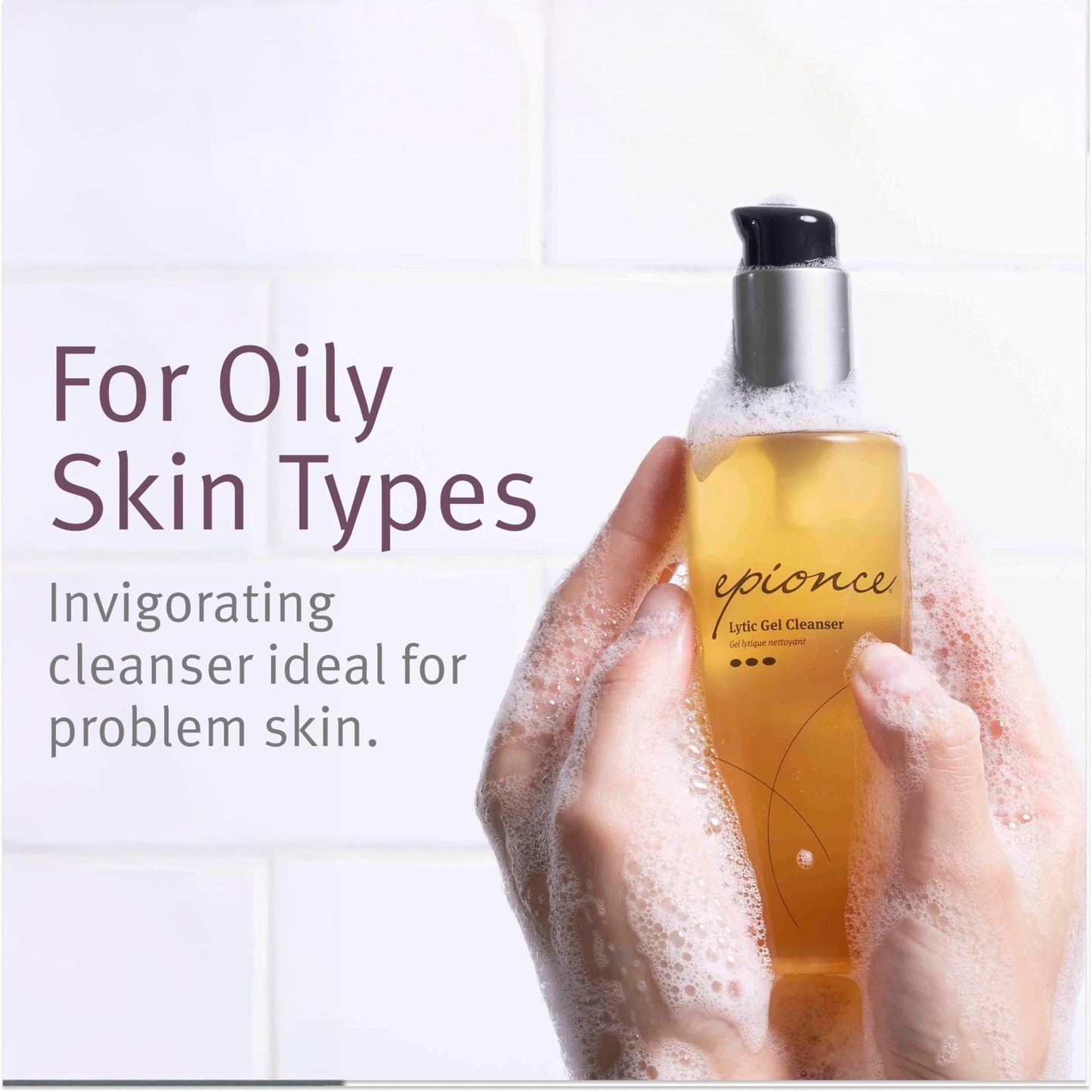 Epionce Lytic Gel Cleanser - Gentle Foaming Face Wash & Makeup Remover | For Oily, Combination & Problem Skin | Acne & Oil-Control Cleanser Beauty & Personal Care Epionce