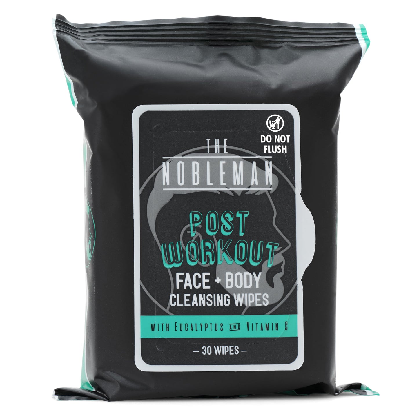 The Nobleman 4-Pack Face + Body Cleansing Wipes: 4 Post Workout Packs with Eucalyptus and Vitamin C (120 Ct.) Beauty & Personal Care The Nobleman