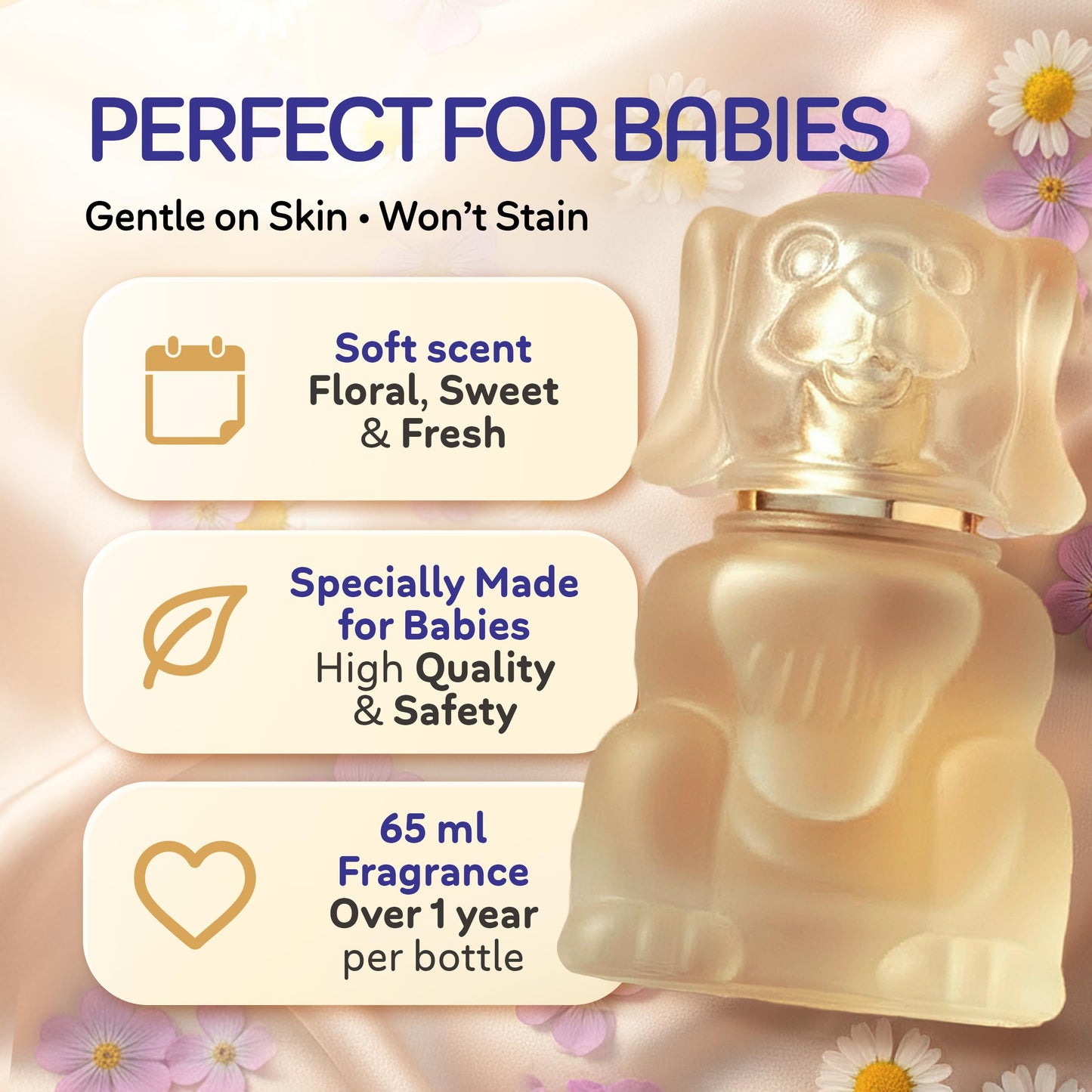Zermat Boby | Baby Cologne Unisex Perfume |Paraben-Free, Hypoallergenic & Gentle Formula | Long-Lasting Powdery, Clean, Floral Perfume Violet & White Beauty & Personal Care Zermat