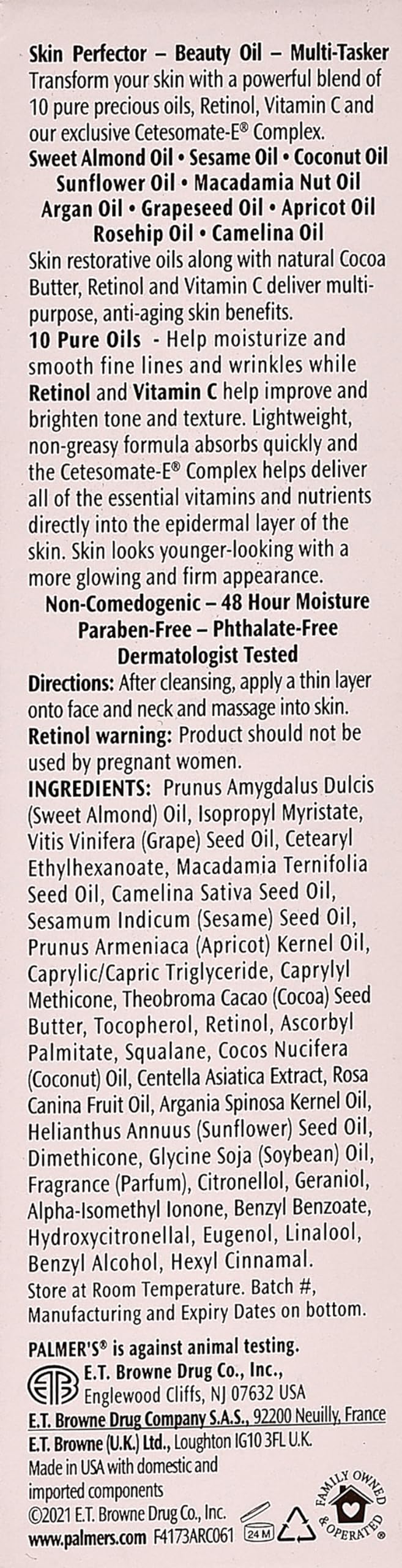 Palmer's Cocoa Butter Skin Therapy Oil, 1 Ounce (Pack of 5) Beauty & Personal Care Palmers