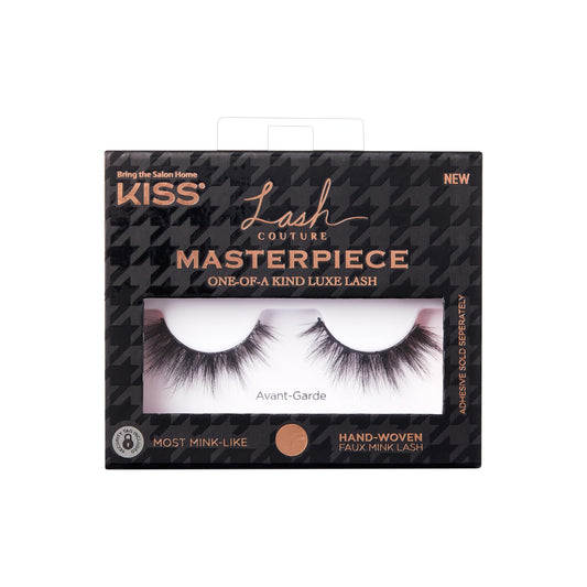 KISS Lash Couture Masterpiece Hand-Woven Faux Mink False Eyelashes, Style ‘Avant-Garde’, 12mm, Easy to Apply, Reusable, Vegan, Cruelty Free, 1 Pair Beauty & Personal Care KISS