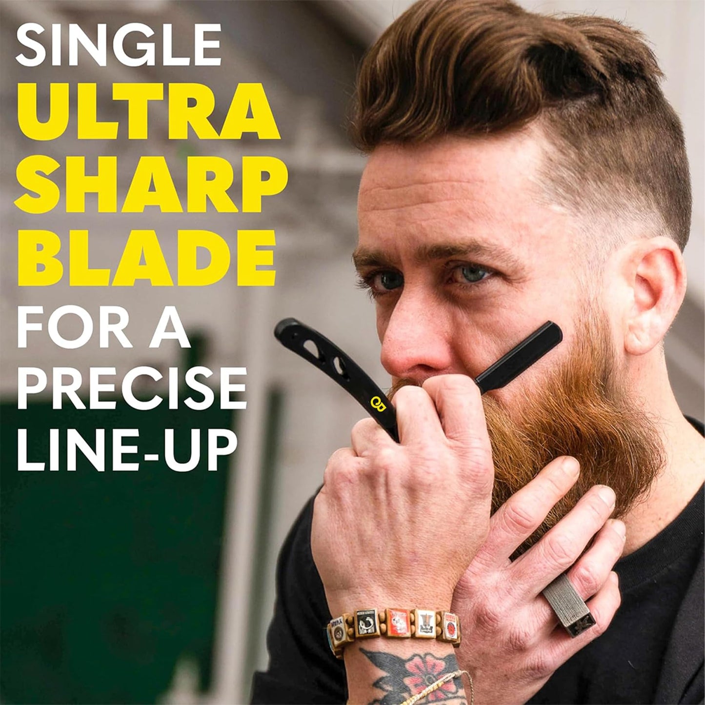 The Beard Club Straight Razor for Men - Navajas Para Barbero - Barber Straight Edge Razor Kit - Premium Single Derby Blade Cutthroat With 10 Beauty and Personal Care The Beard Club