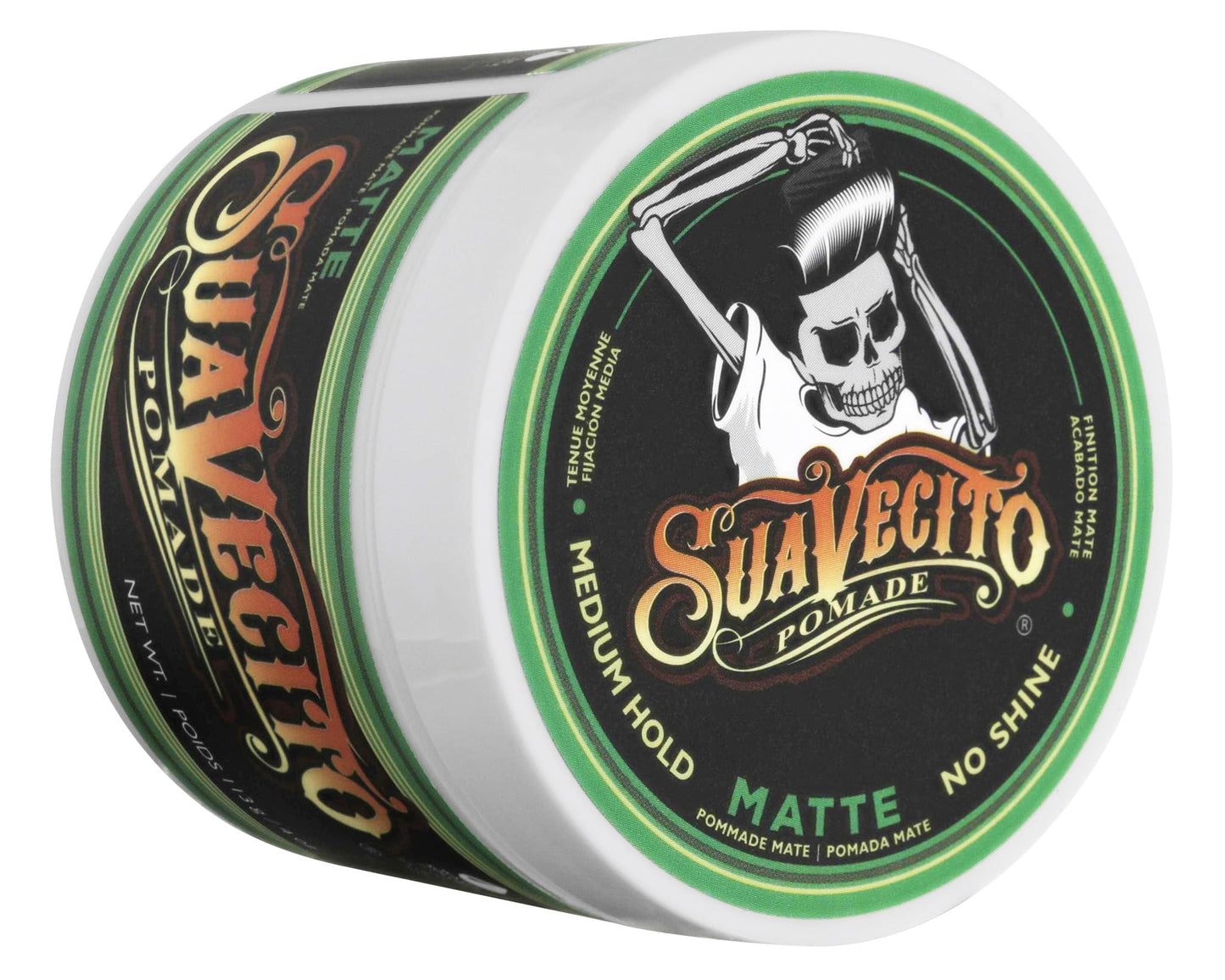 Suavecito Pomade Matte (No Shine) Formula 4 oz, 1 Pack - Medium Hold Hair Pomade For Men - Matte Hair Paste For Natural Texture Hairstyles Beauty & Personal Care Suavecito
