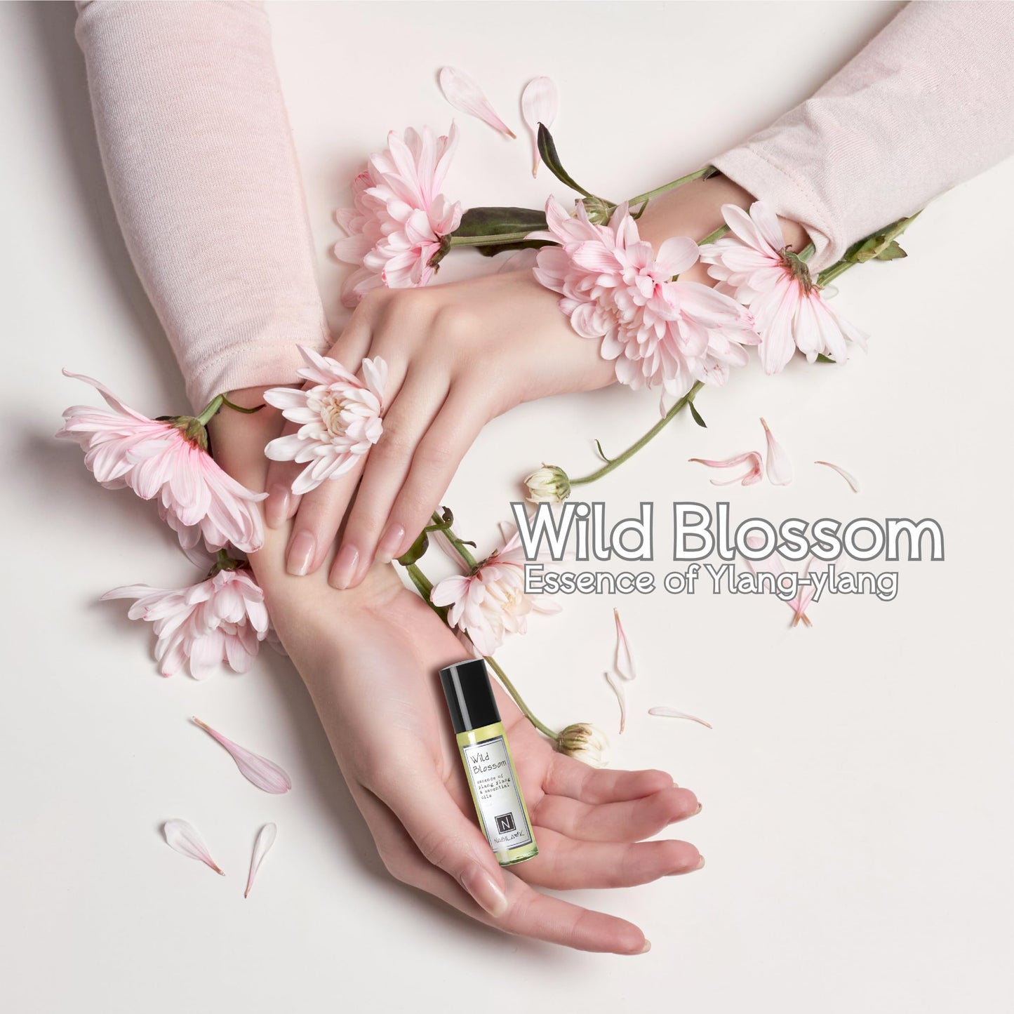 Nabila K Wild Blossom Ylang-Ylang Roll-On Perfume Oil for Women | Alcohol-Free, Organic, Long-Lasting Fragrance | Travel Size, TSA Approved | 0.33 oz Beauty & Personal Care Nabila K
