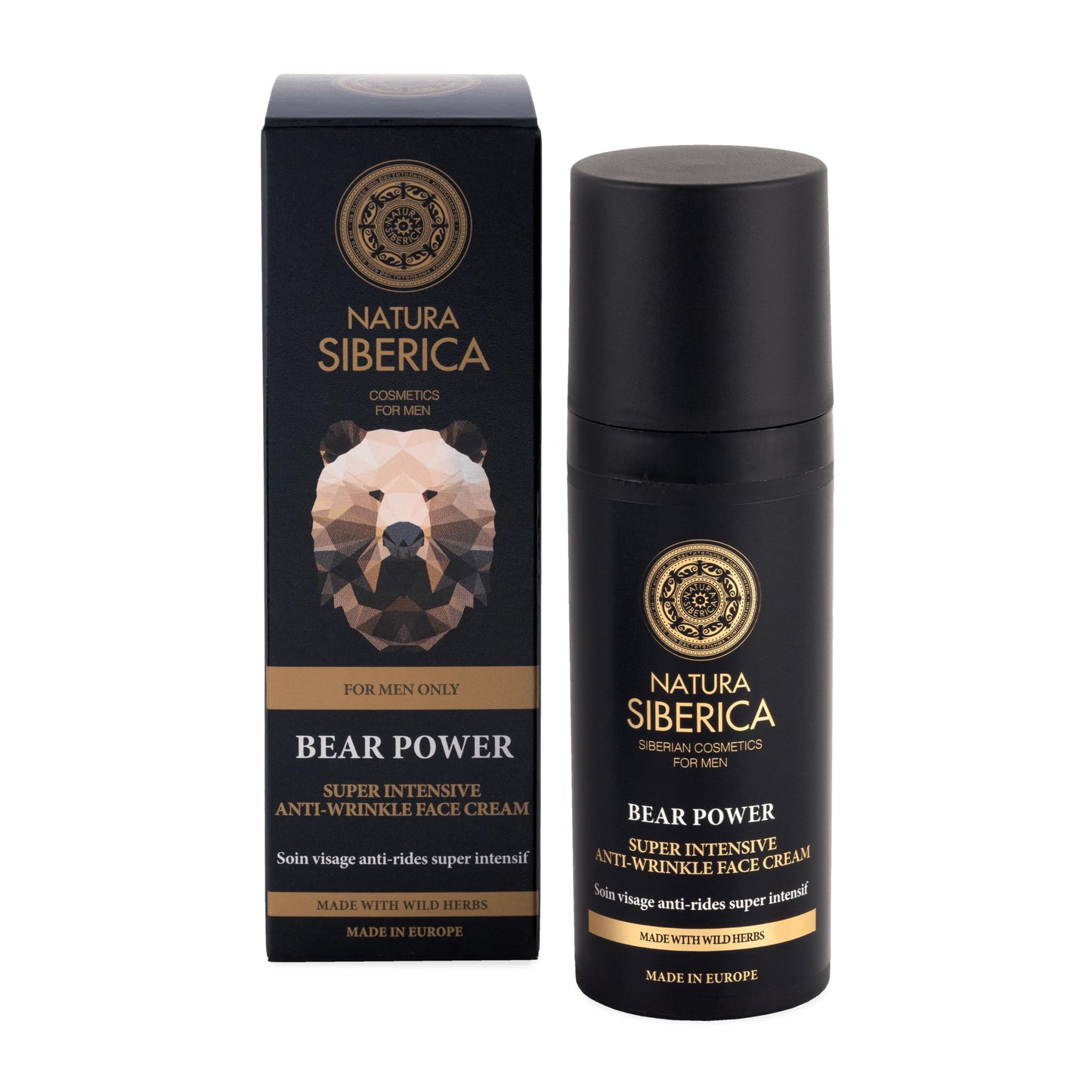 Natura Siberica For Men Only Bear Super Intensive Power Anti-Wrinkle Face Cream 50Ml Beauty & Personal Care Natura Siberica
