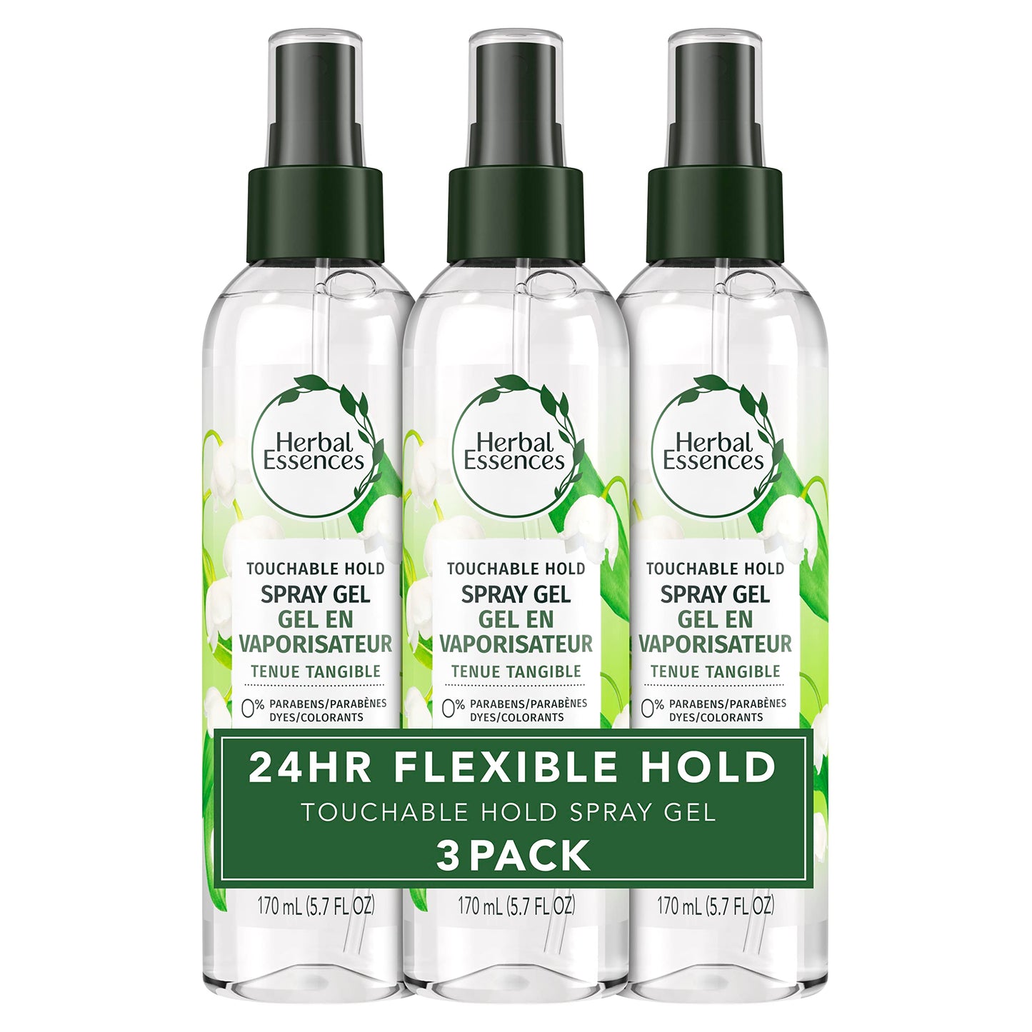 Herbal Essences Hair Spray Gel for Curly Hair, Styling Gel for Women, Touchable Hold, 5.7 Fl Oz (Pack of 3) Beauty and Personal Care Herbal Essences Default Title