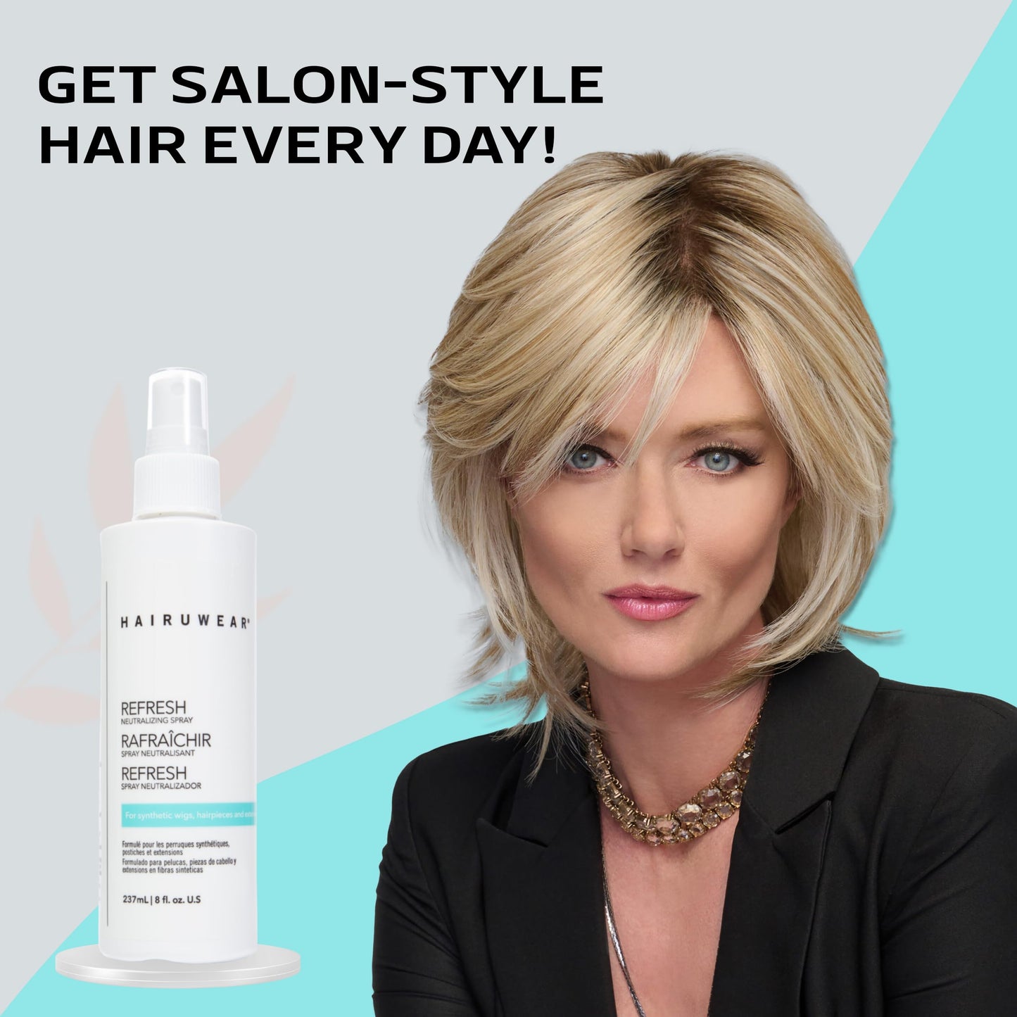 Raquel Welch HairUWear Refresher Spray for Synthetic Wigs, Hair Pieces, and Extensions 8 Fl oz, Clear Beauty & Personal Care Hair u wear