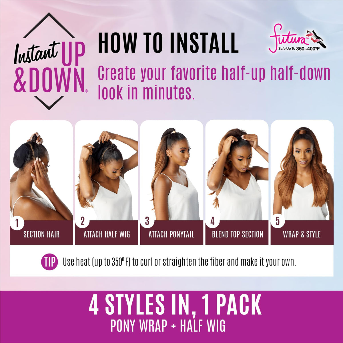 Sensationnel Instant Updown Halfwig Pony-Iud 25, TH2/COPPER