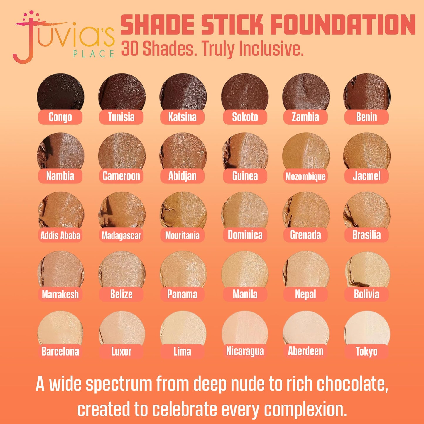 Juvia's Place The Shade Stick Foundation - Luxor - Light with Neutral Undertone for Fair to Light Skin Tones, Buildable Coverage for Foundation Beauty & Personal Care Juvia's Place
